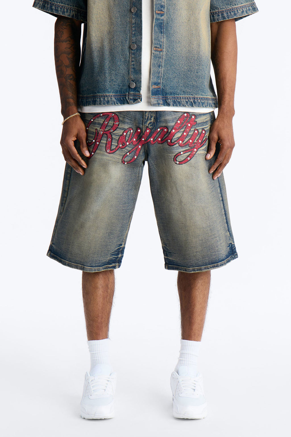 Baggy Vintage Royalty Denim Short - Vintage Wash