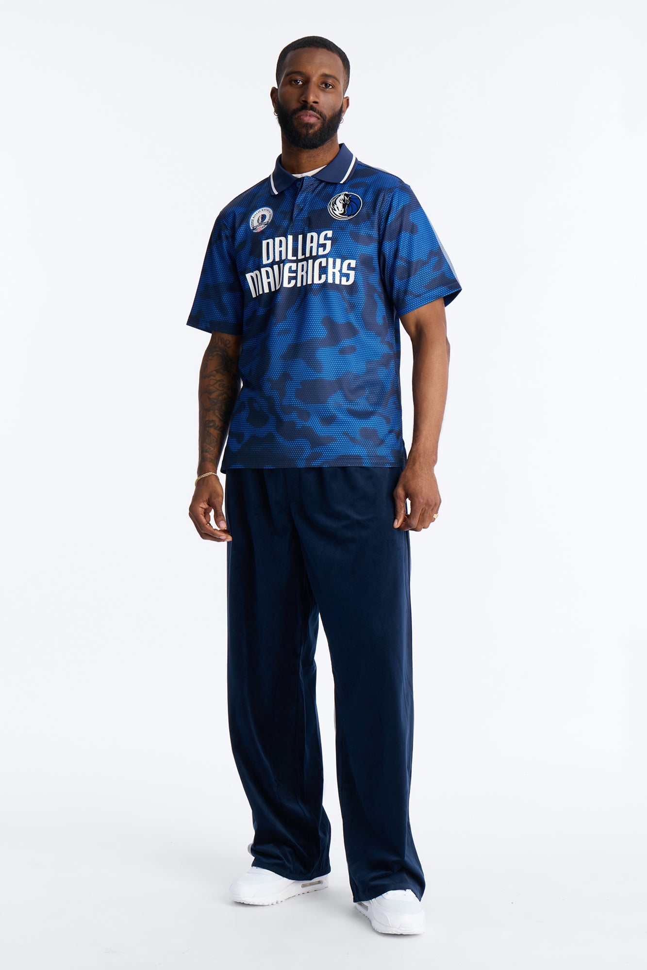 Mavs Digi Camo Soccer Top - Blue