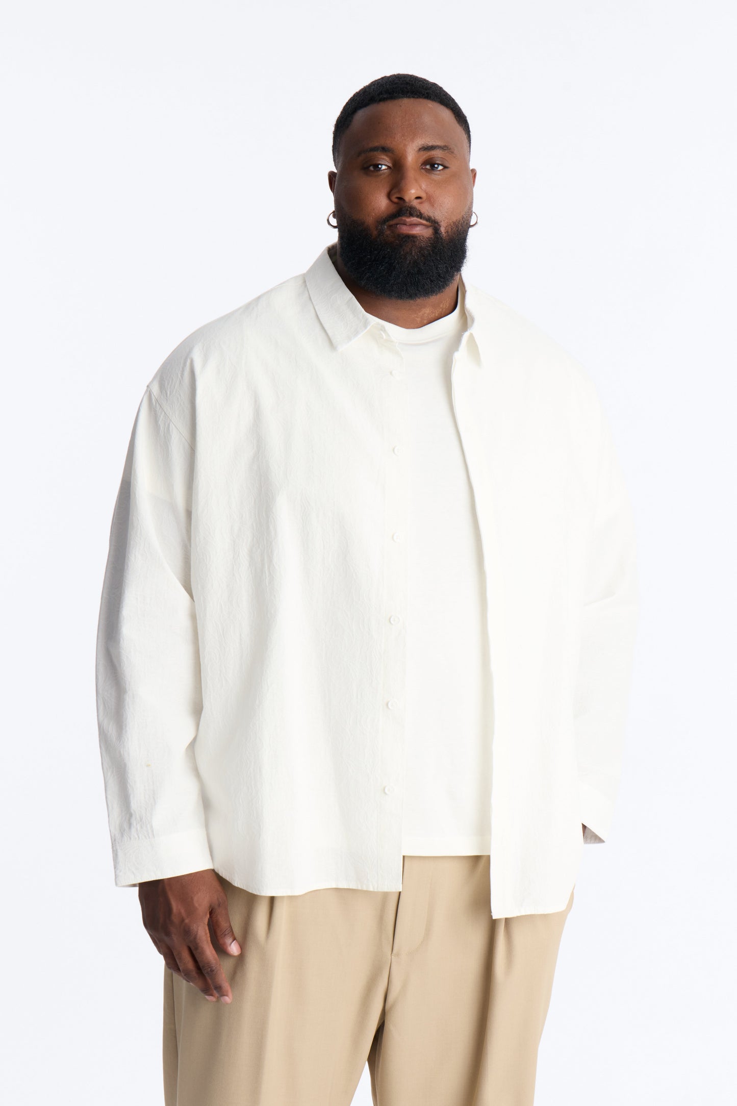 Pure Romance Button Up Shirt - White