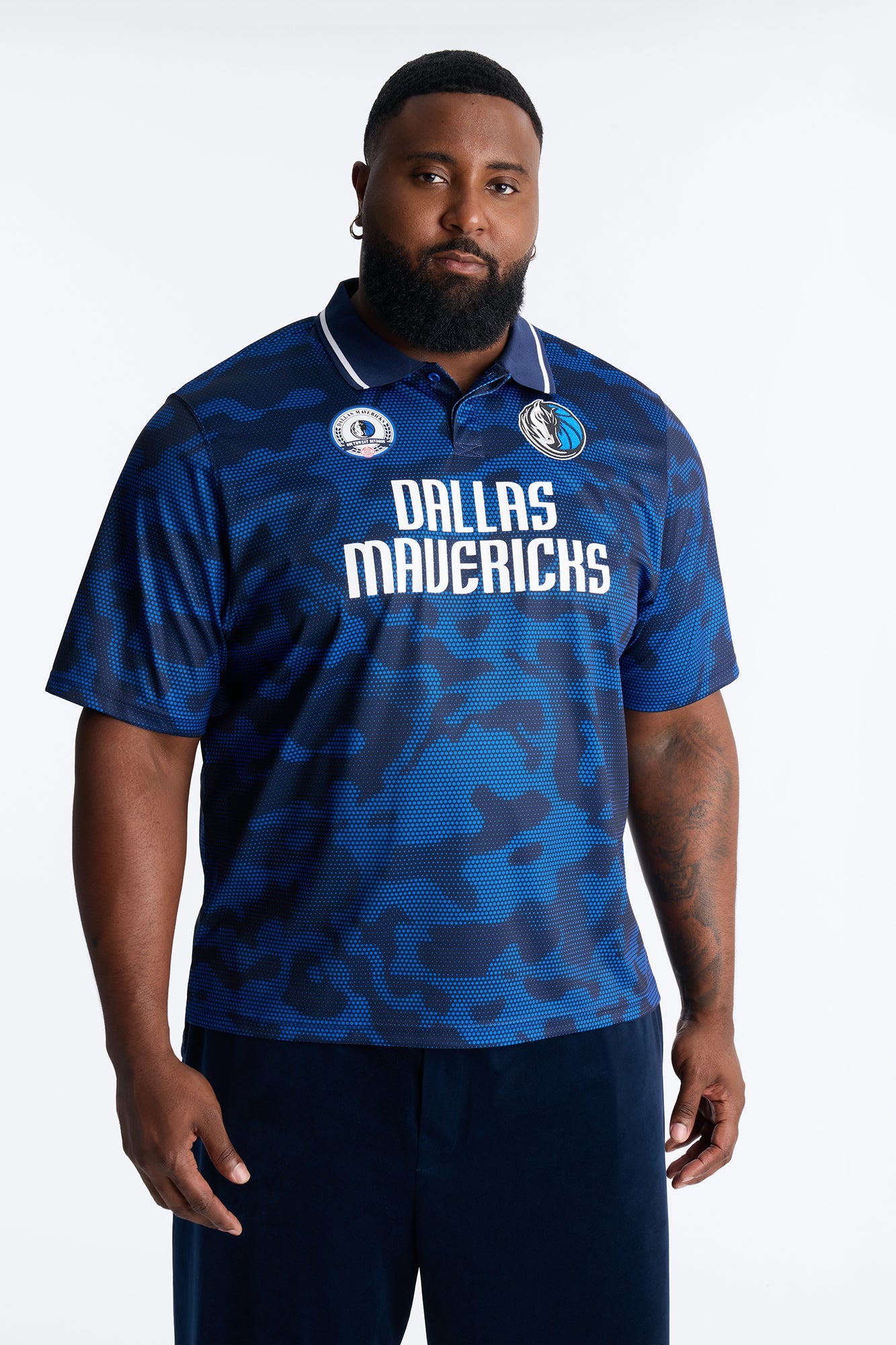 Mavs Digi Camo Soccer Top - Blue
