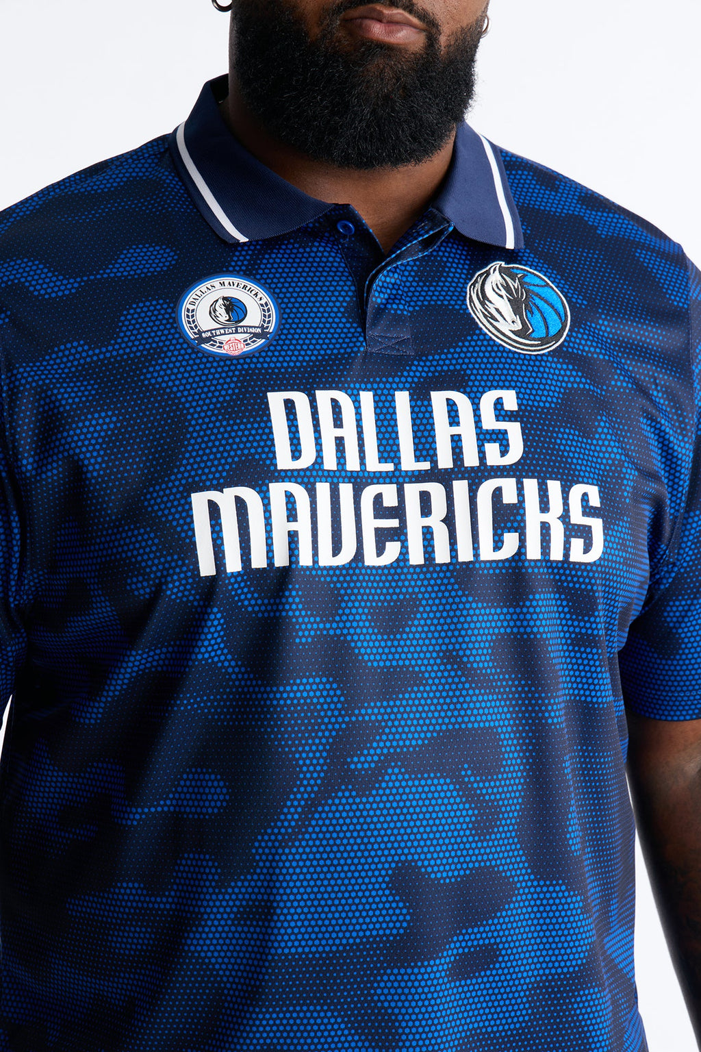 Mavs Digi Camo Soccer Top - Blue