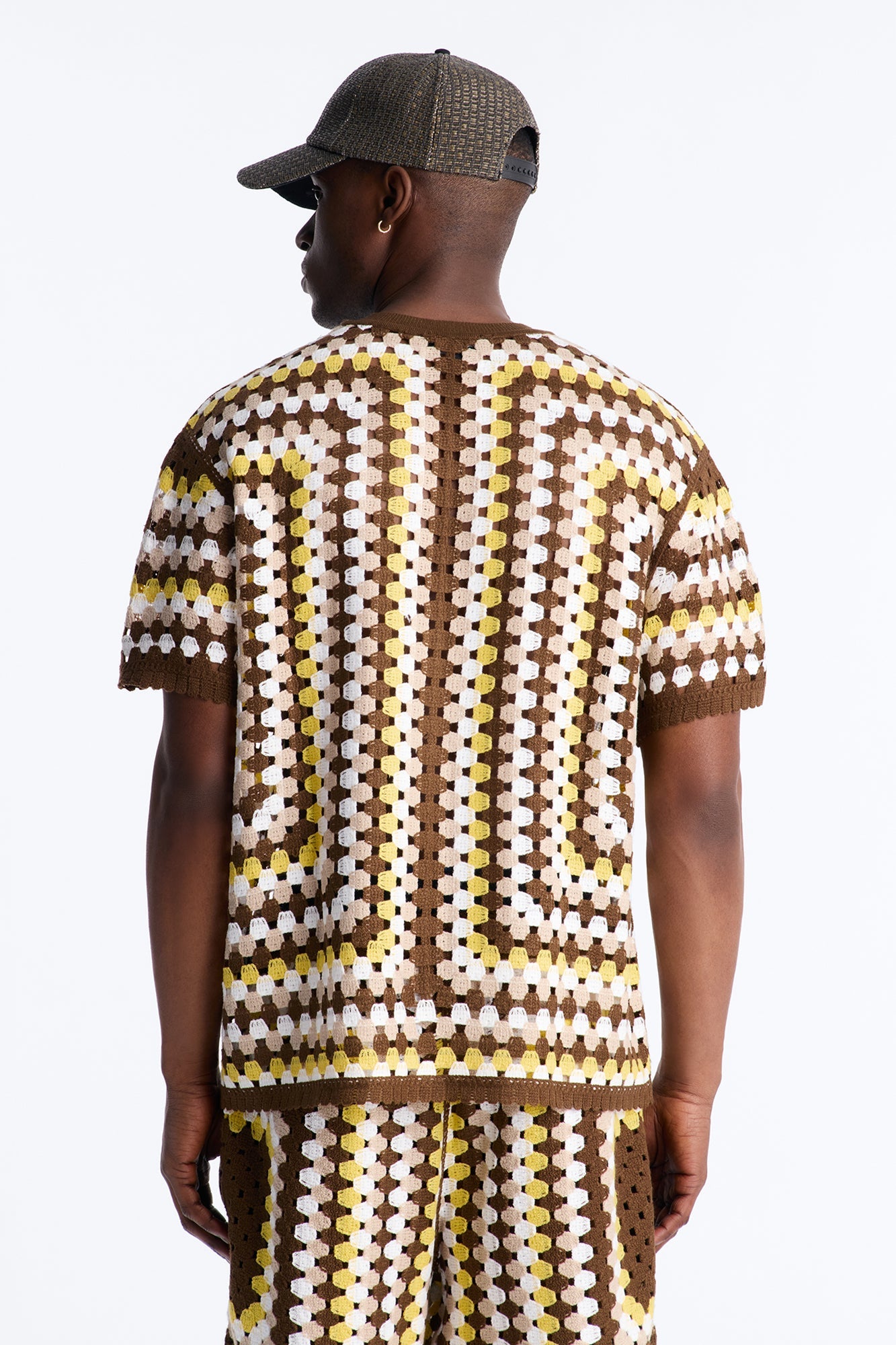 Relaxed Menorca Crochet Crew Neck - Multi Color