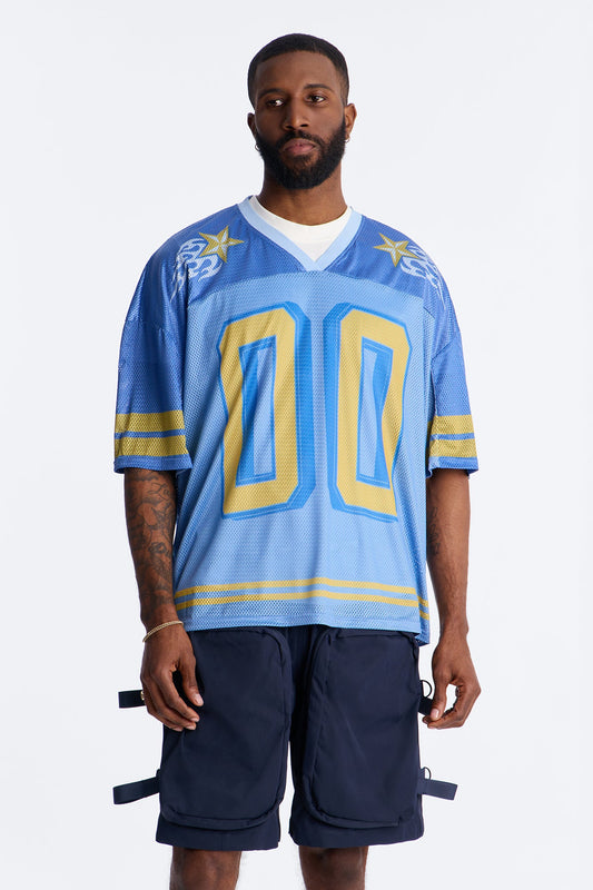 Burning Star Short Sleeve Jersey - Blue