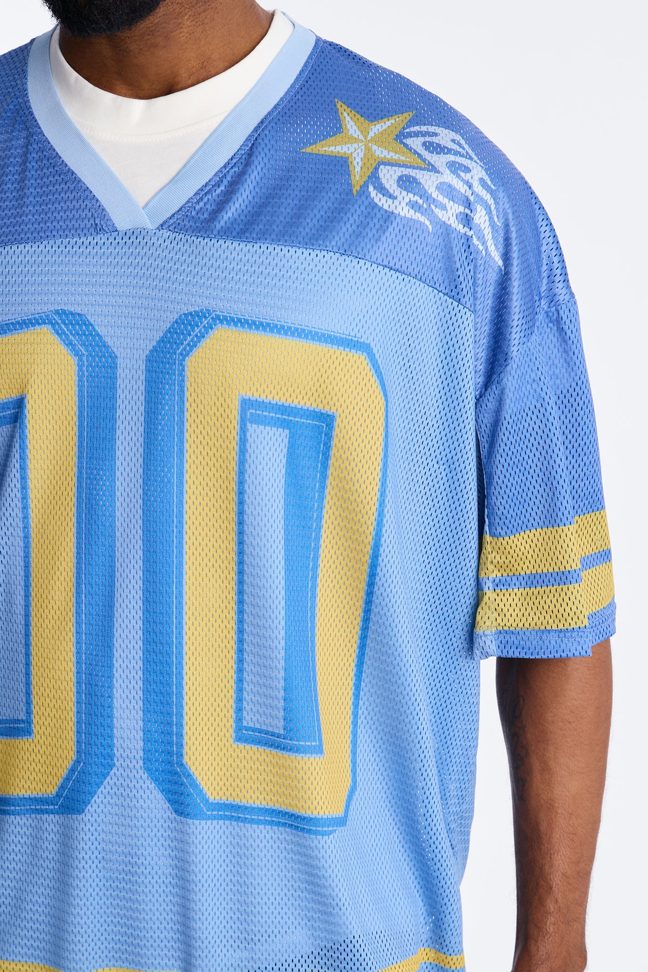 Burning Star Short Sleeve Jersey - Blue