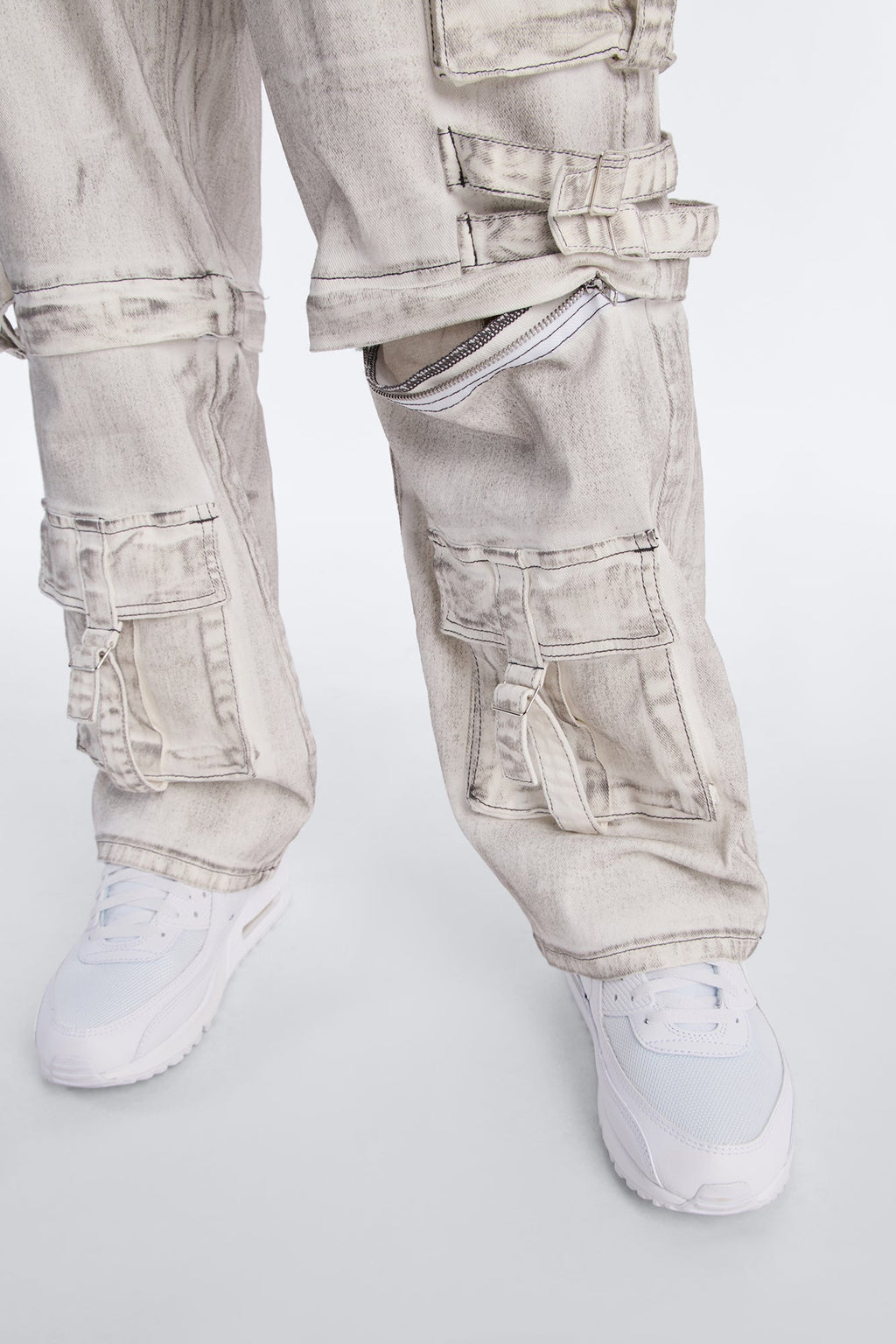Morph City Switch Cargo Jean - Light Grey