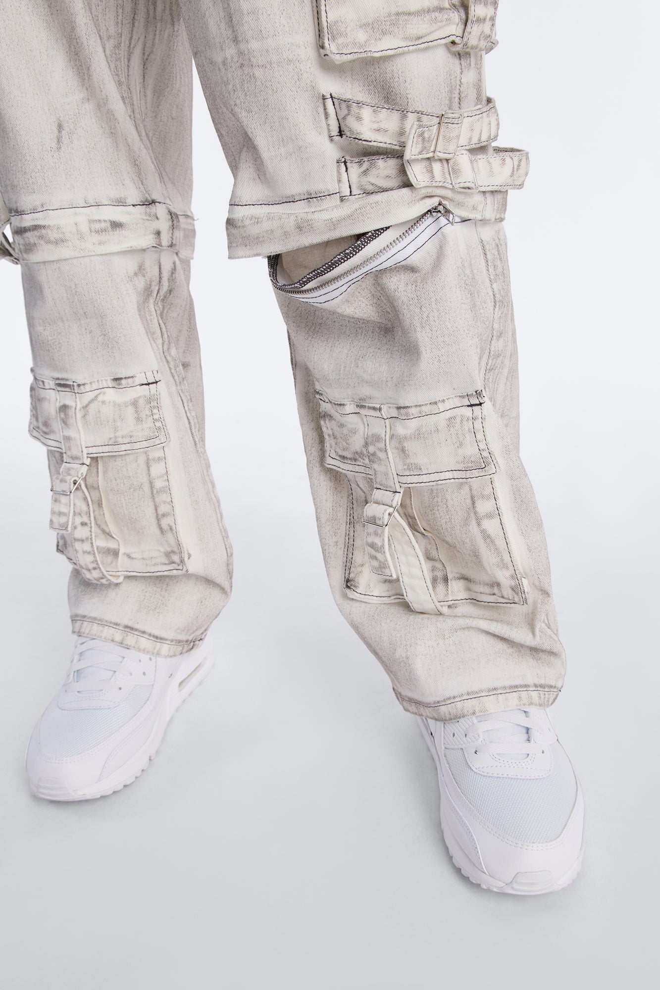 Morph City Switch Cargo Jean - Light Grey