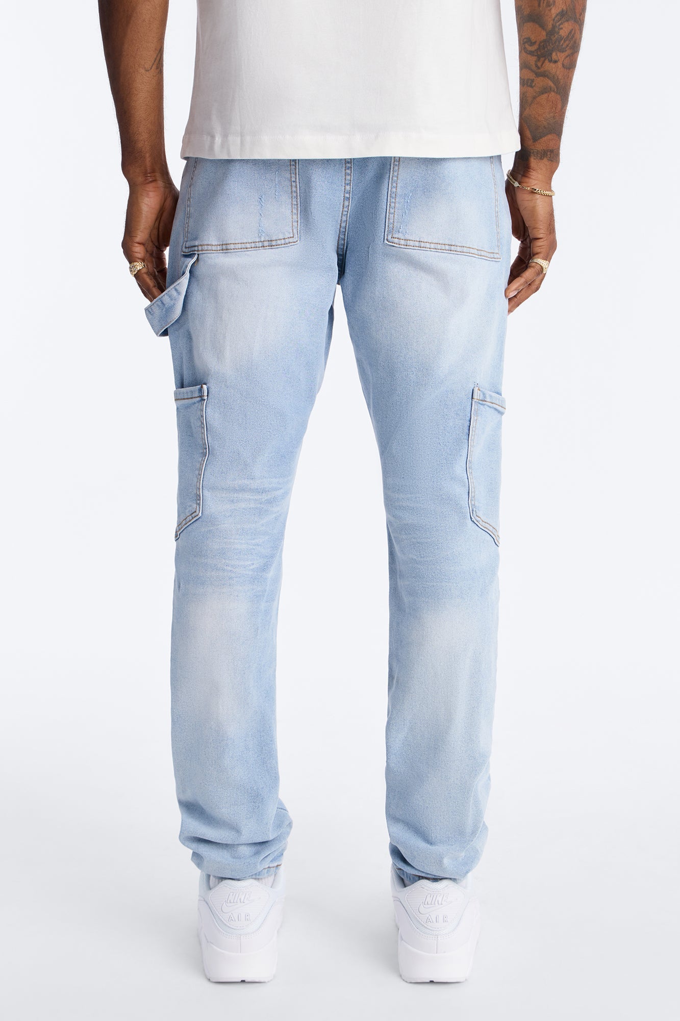 Studio Carpenter Stacked Skinny Jean - Light Wash