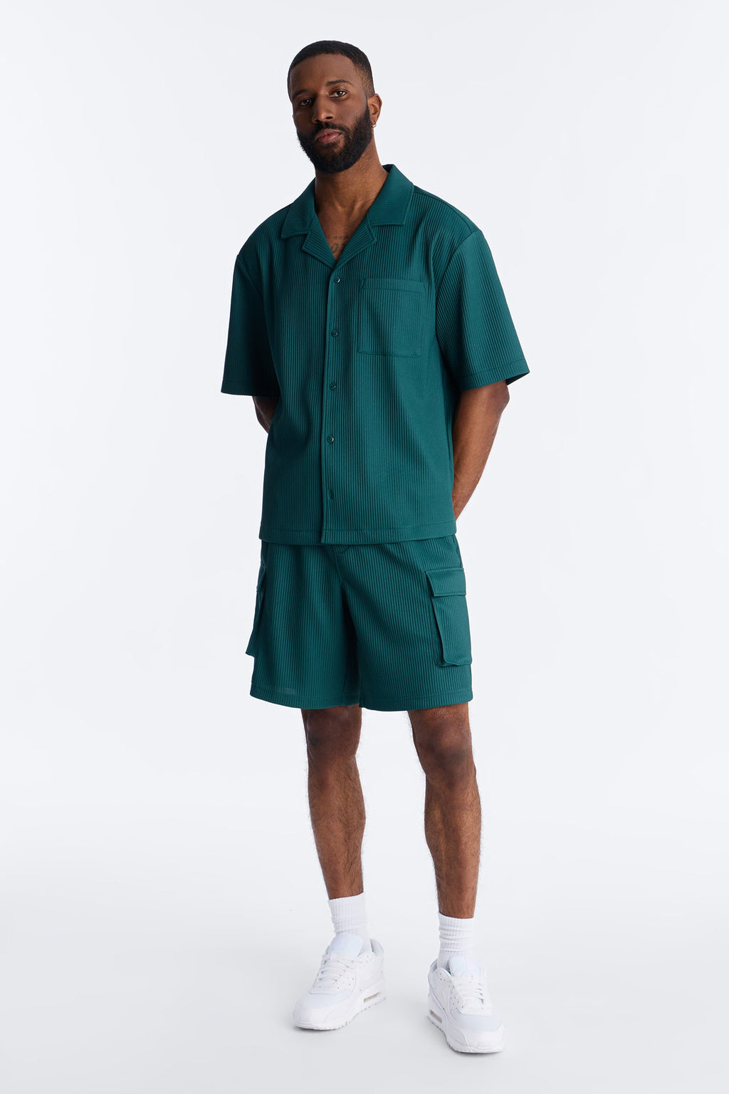 Show Up Relaxed Cargo Short - Teal