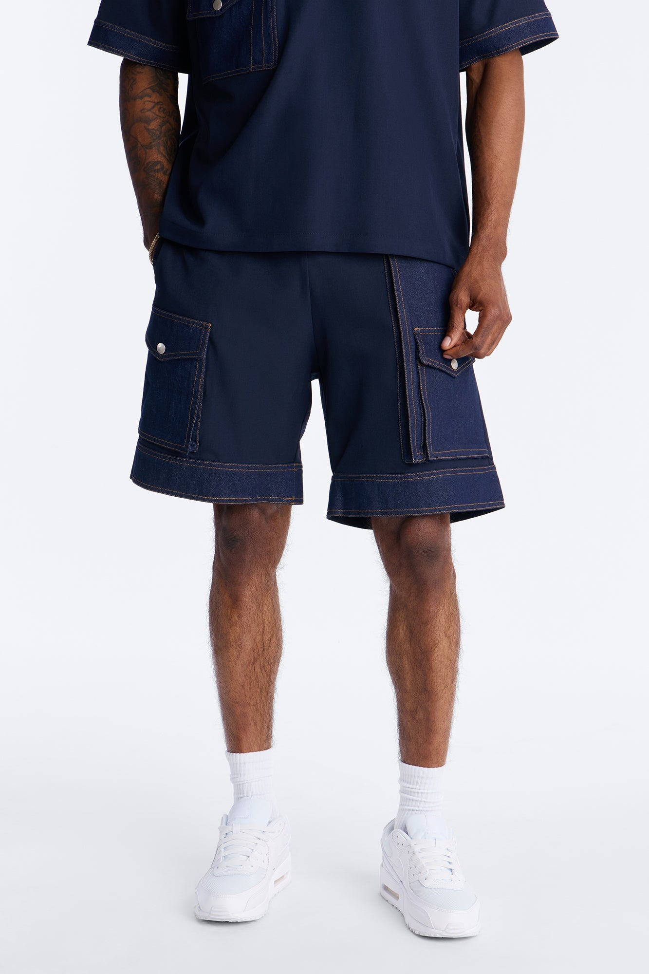 Relaxed Blueprint Cargo Short - Indigo