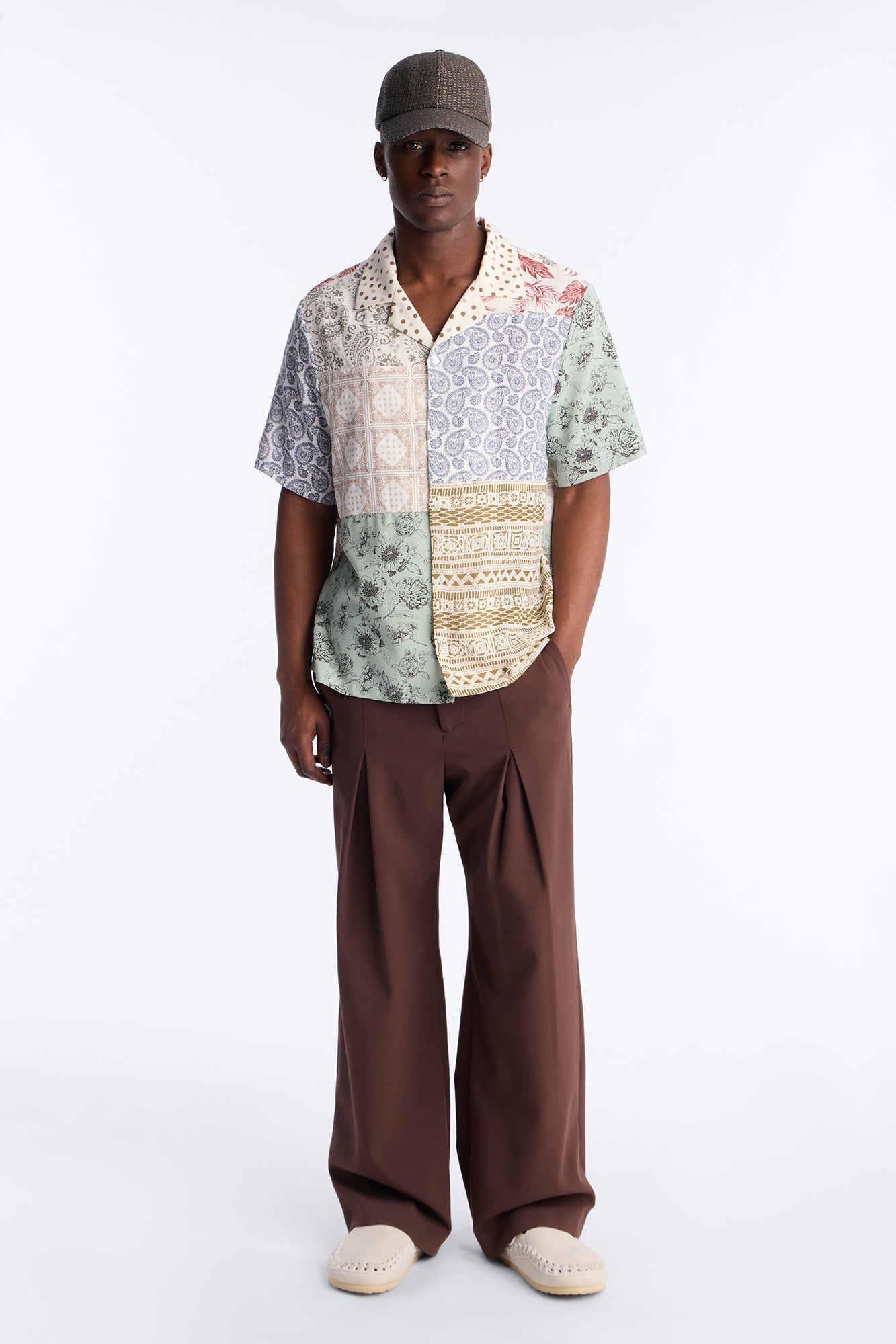 Horizon Cuban Collar Shirt - Multi Color
