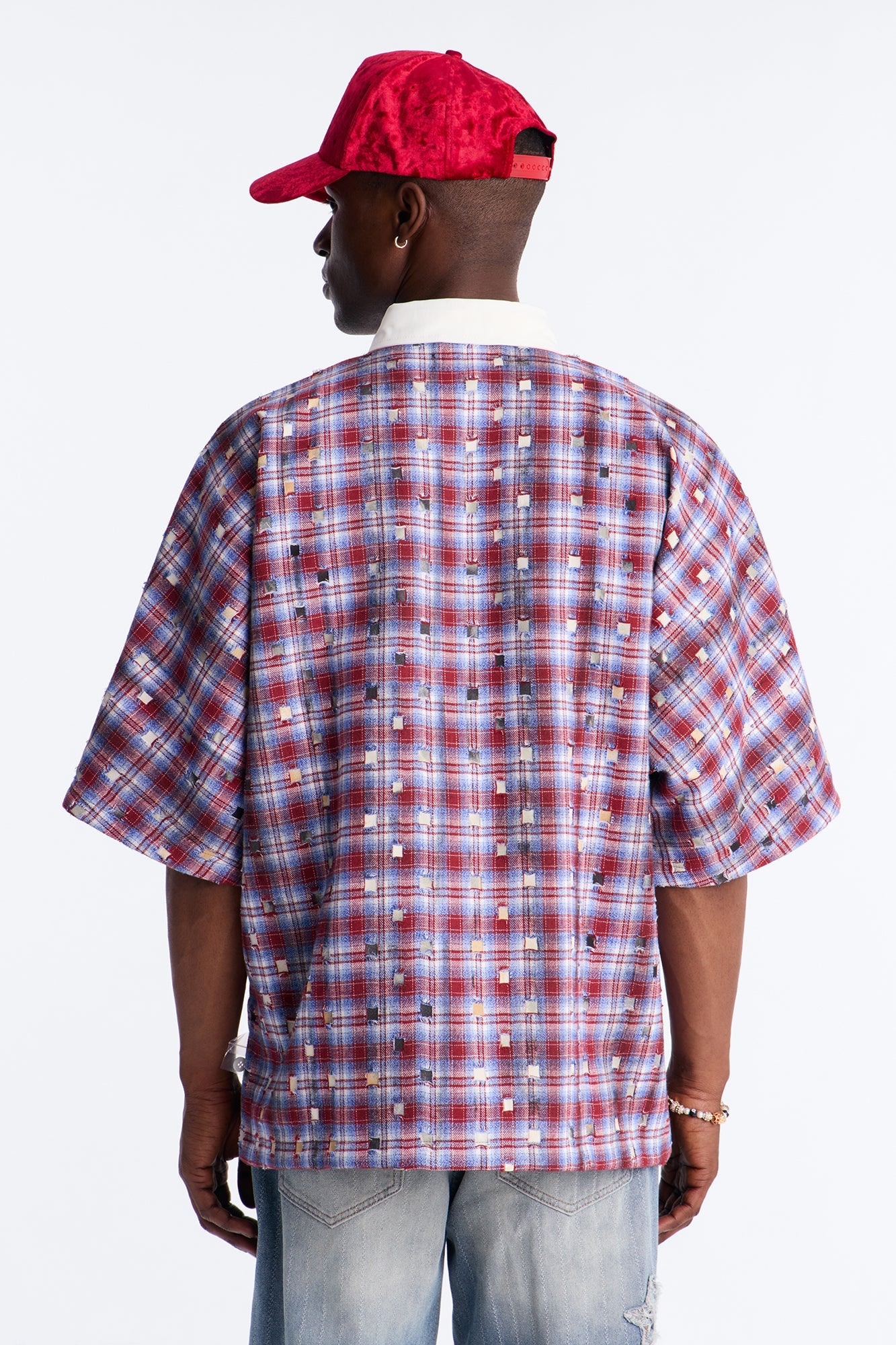 Oversized Desert Tempo Polo Shirt - Red