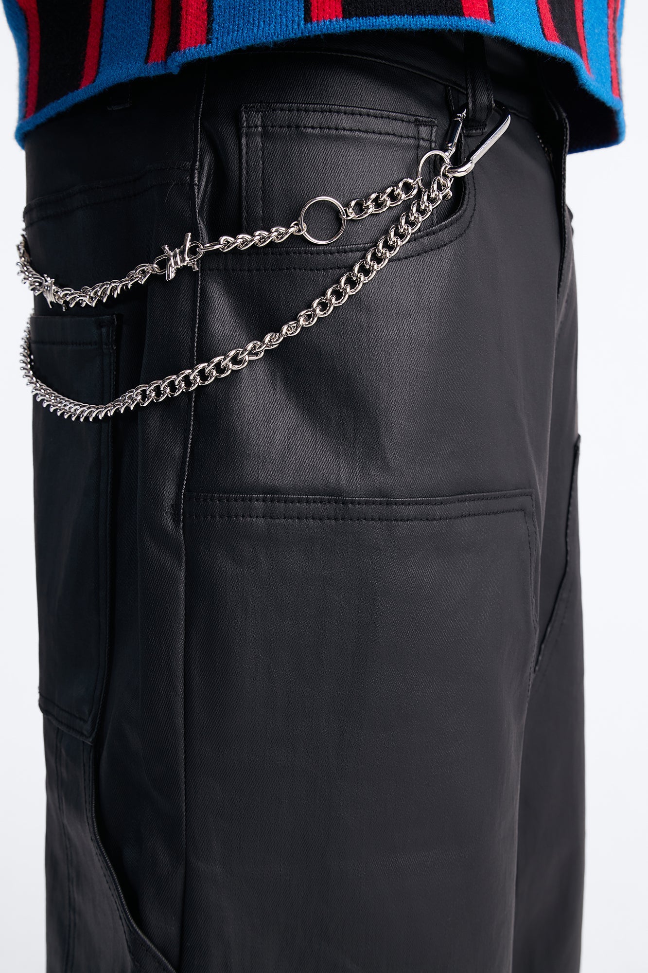 Barbed Wire Chain Belt - Silver