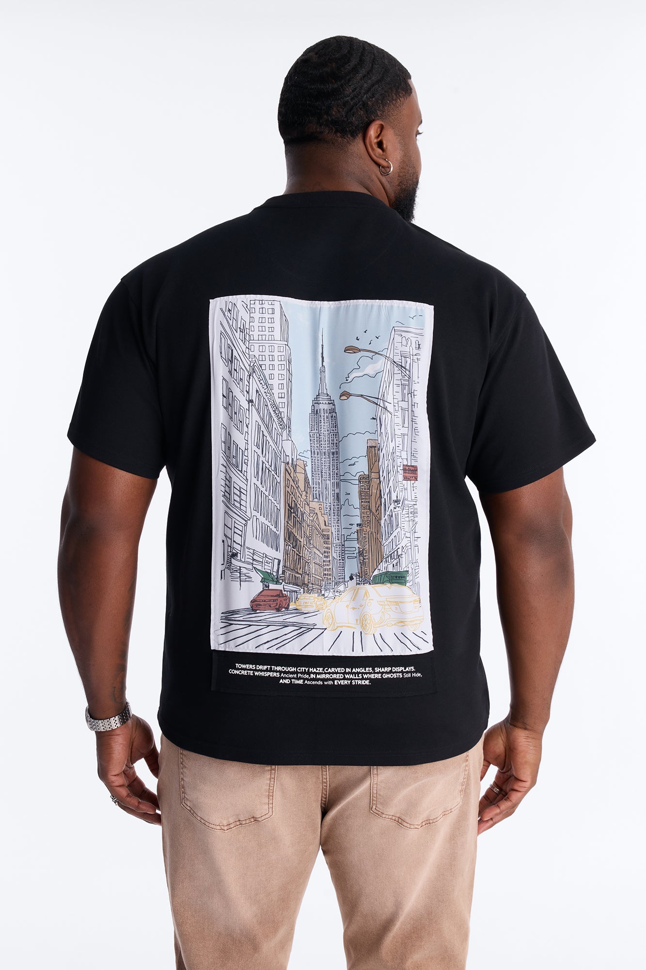 Busy Streets Of NYC Short Sleeve Tee - Black