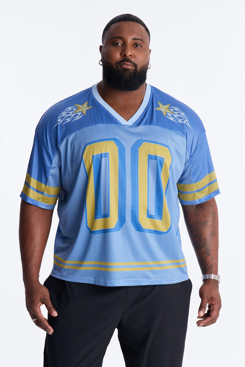 Burning Star Short Sleeve Jersey - Blue