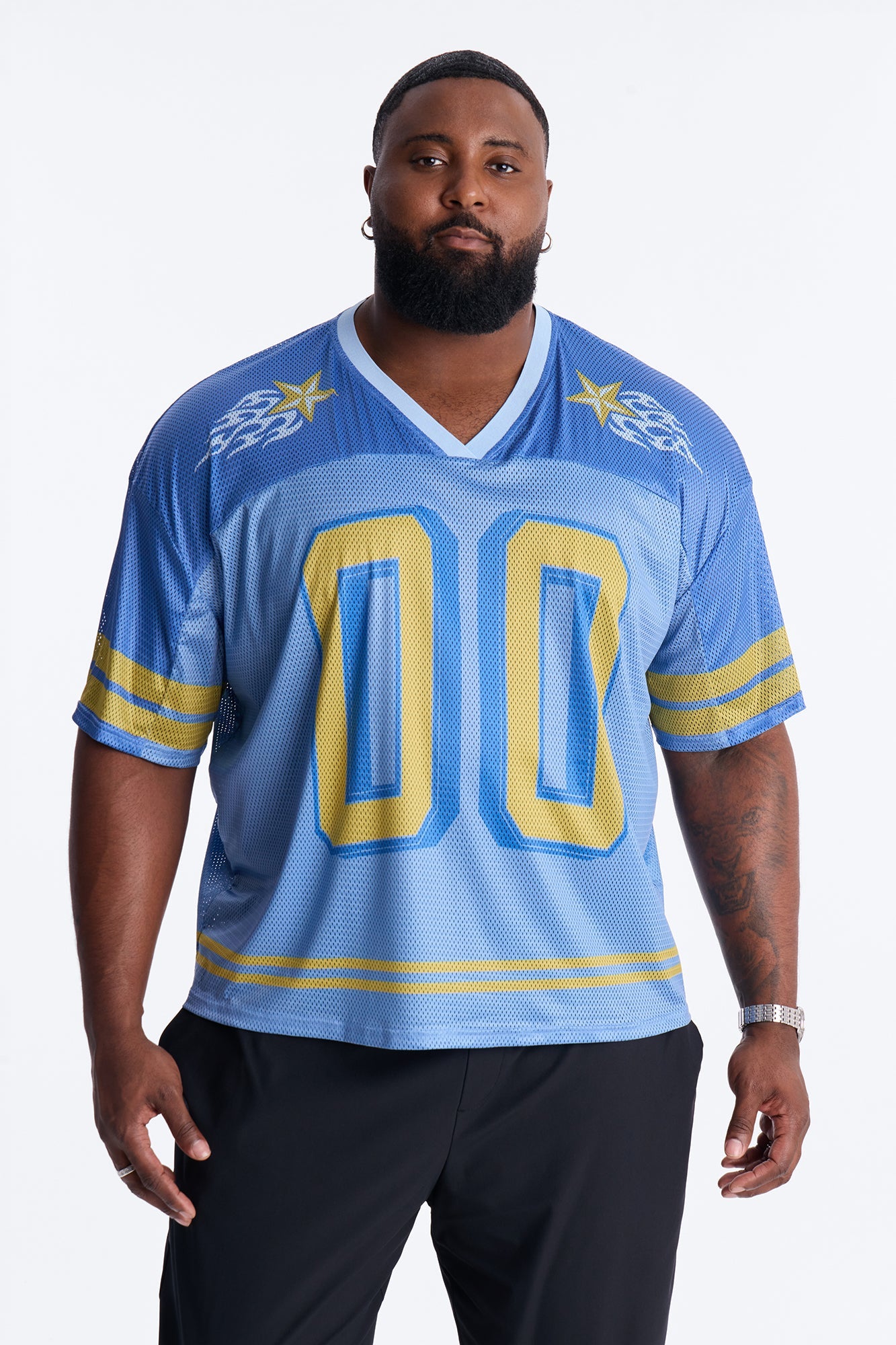 Burning Star Short Sleeve Jersey - Blue