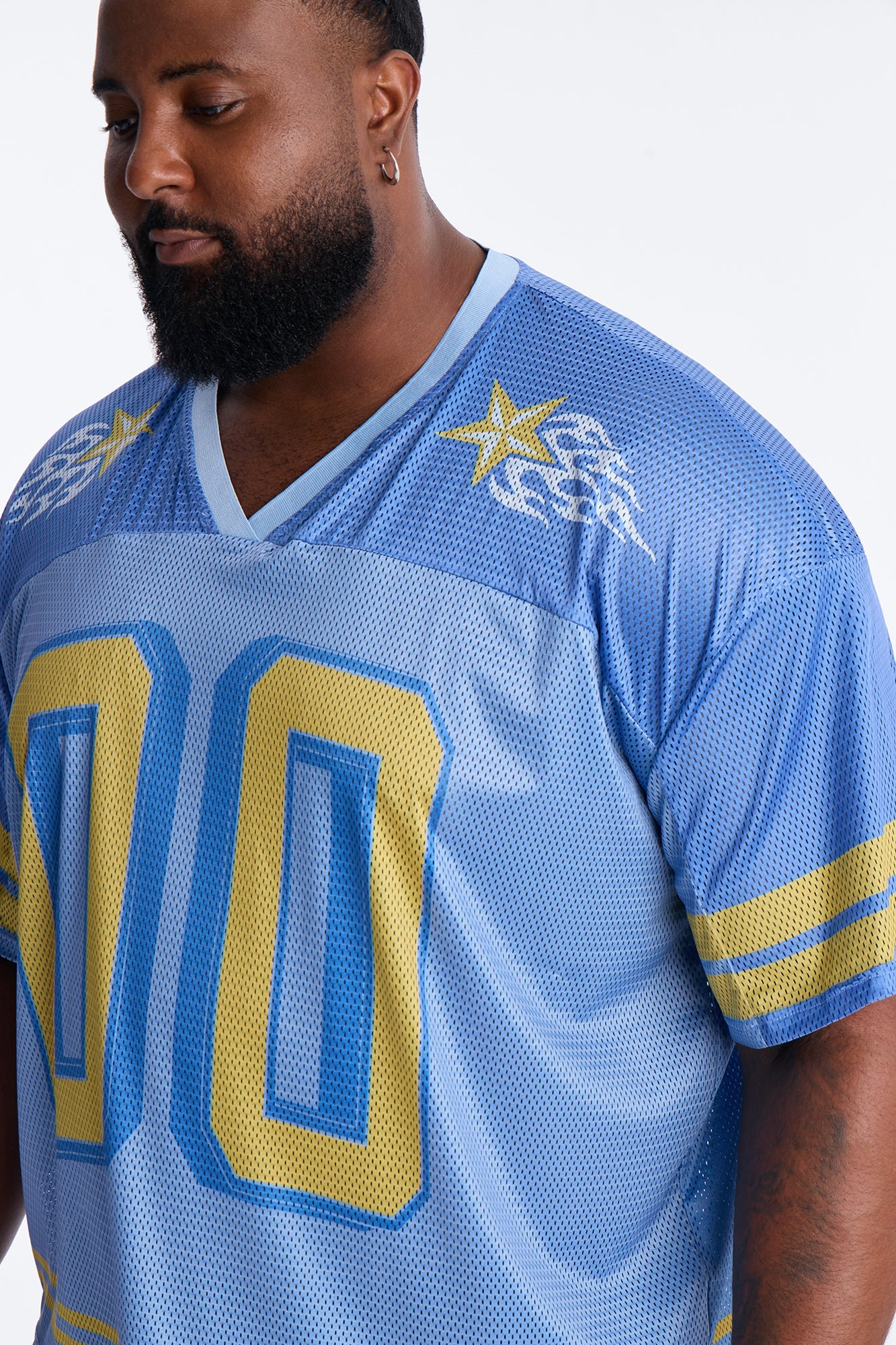 Burning Star Short Sleeve Jersey - Blue