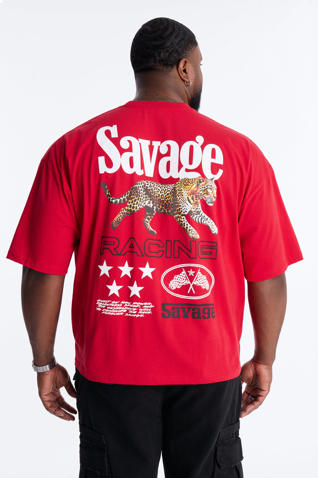 Savage Racing Insticts Boxy Short Sleeve Tee - Red