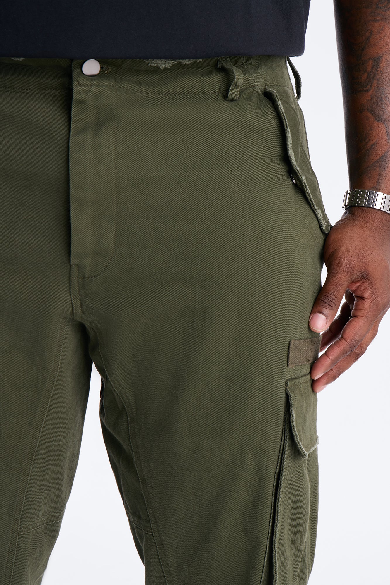 Straight Carter Point Utility Pant - Olive
