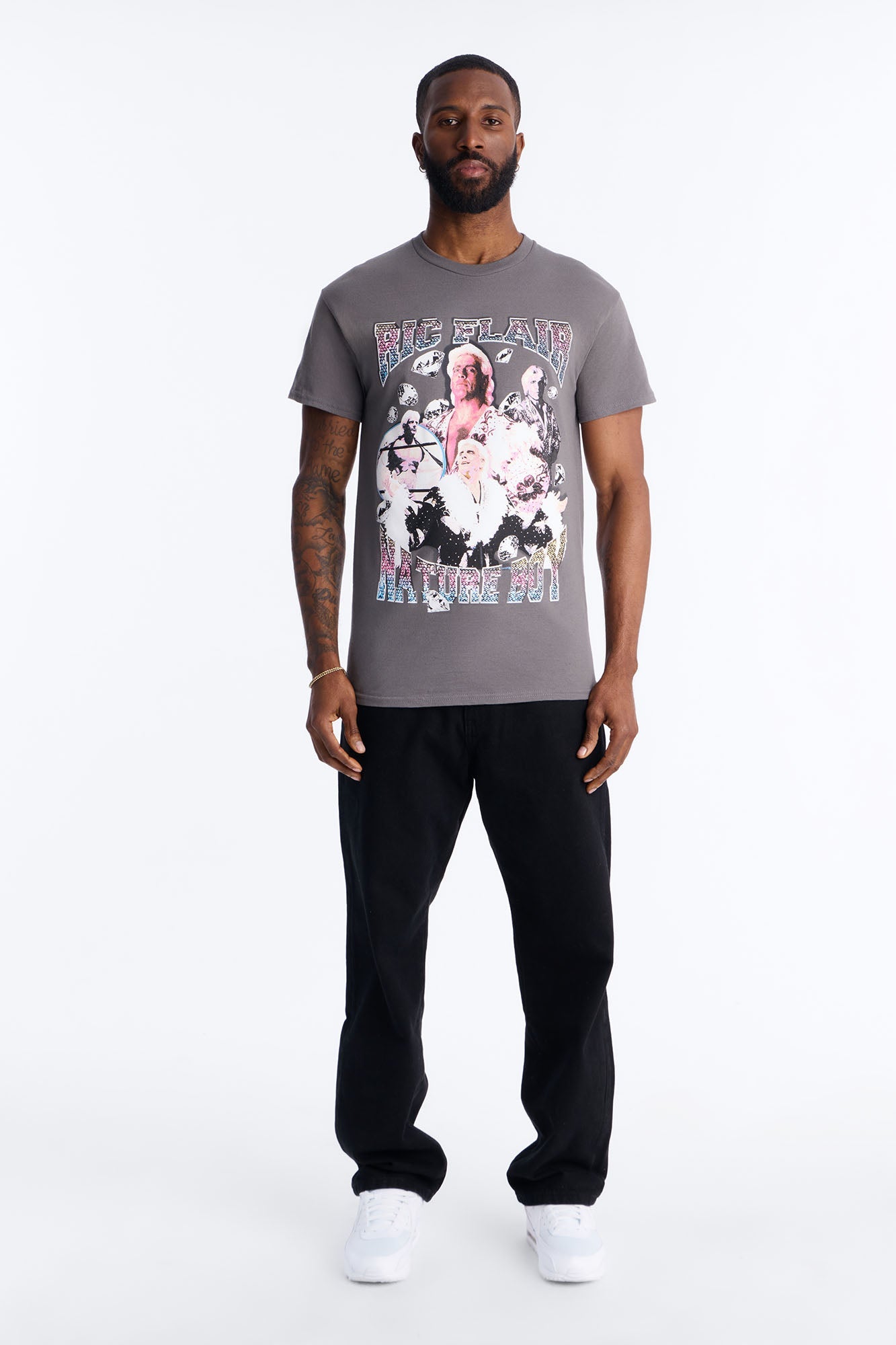 The Nature Boy Ric Flair Short Sleeve Tee - Charcoal