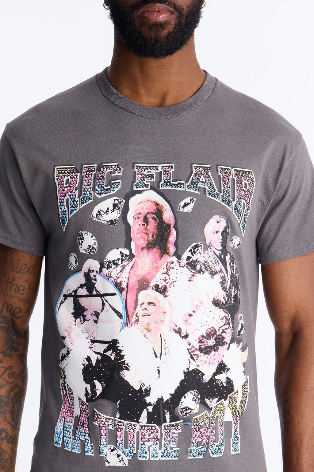 The Nature Boy Ric Flair Short Sleeve Tee - Charcoal