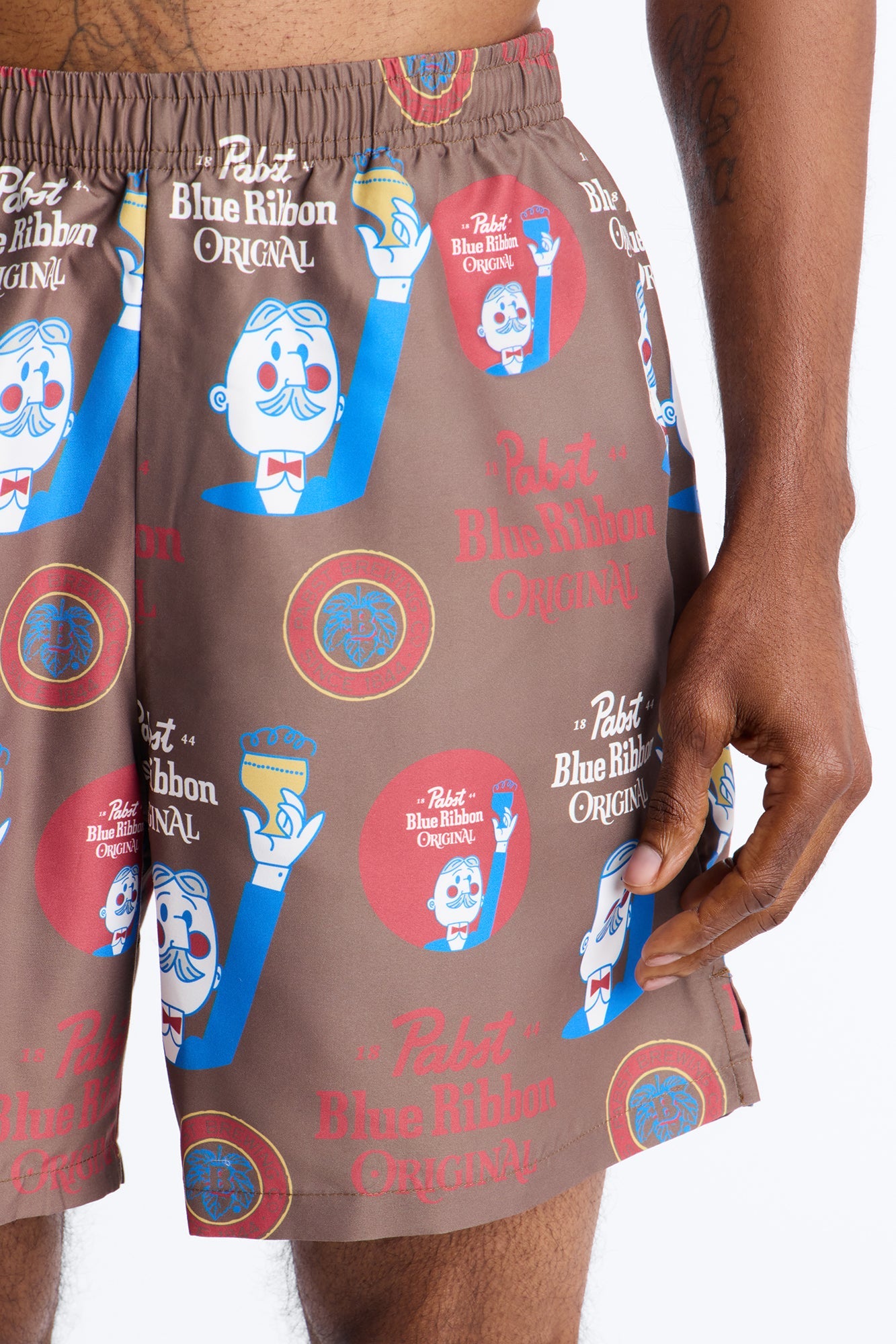 Blue Ribbon Printed Swim Trunk 7″ - Multi Color