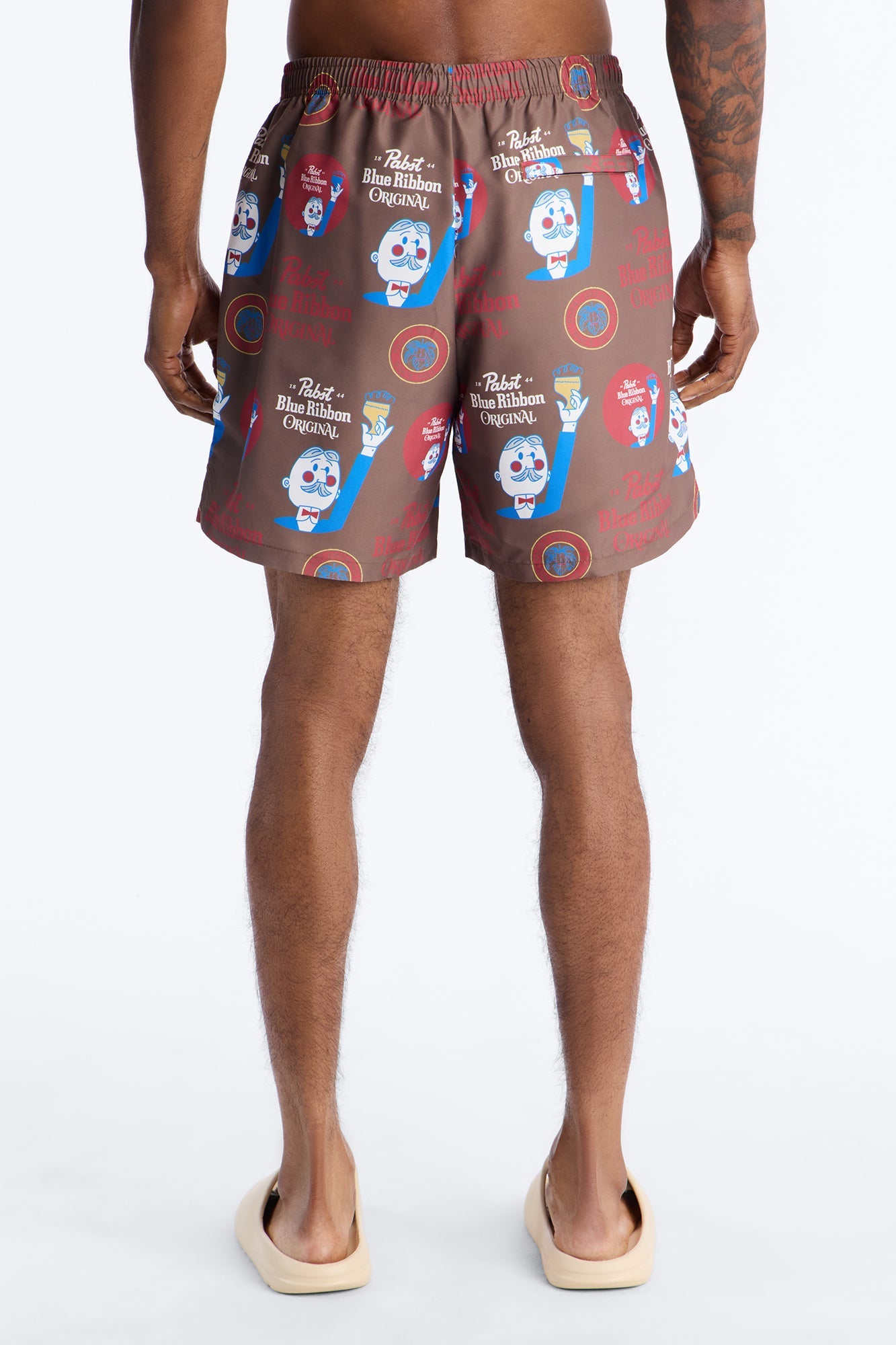 Blue Ribbon Printed Swim Trunk 7″ - Multi Color