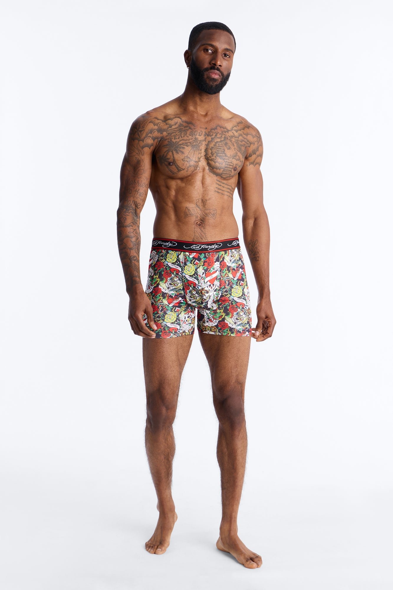 Ink Legends Ed Hardy 2 Pack Performance Boxer Briefs - Multi Color