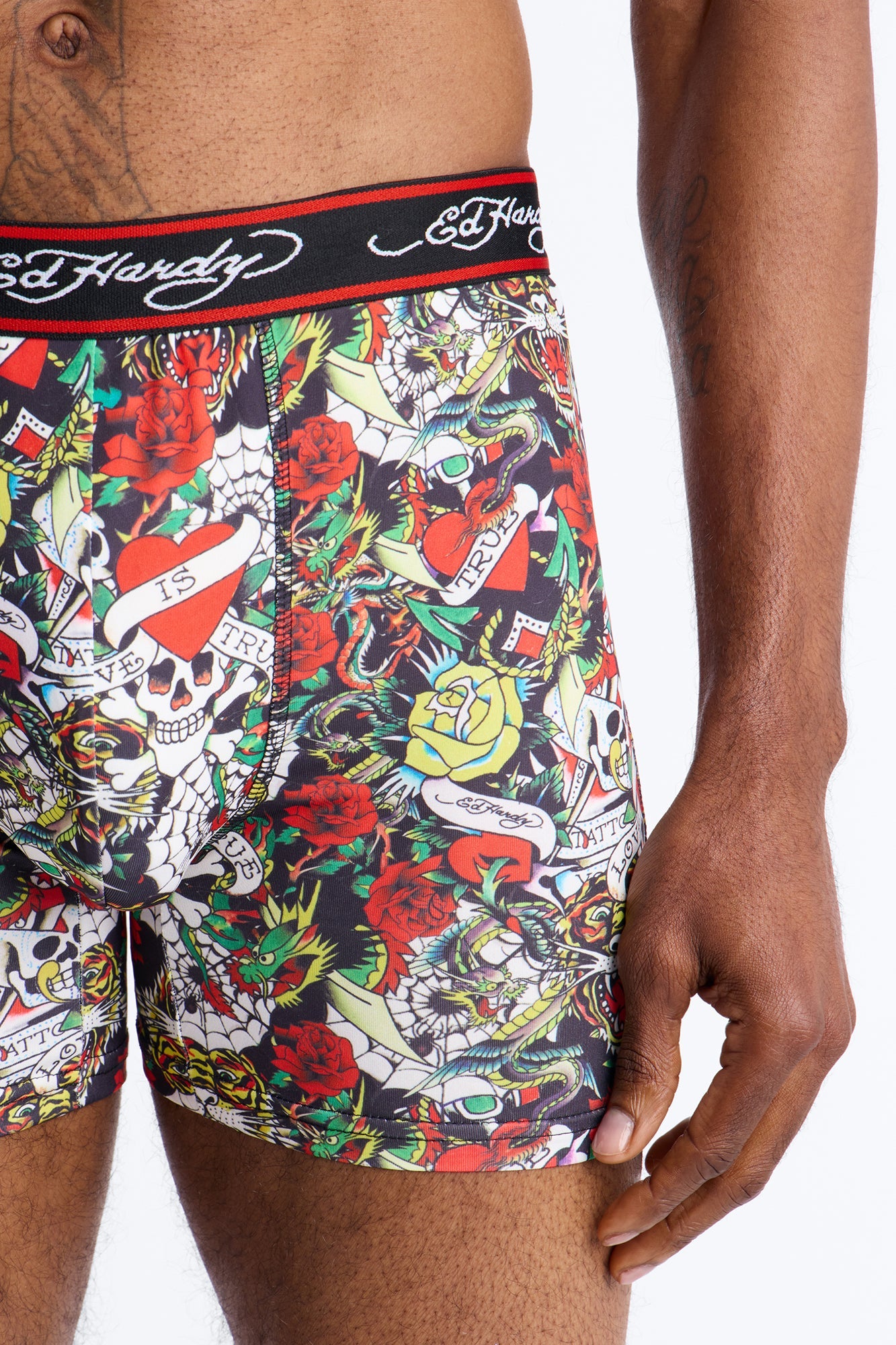 Ink Legends Ed Hardy 2 Pack Performance Boxer Briefs - Multi Color