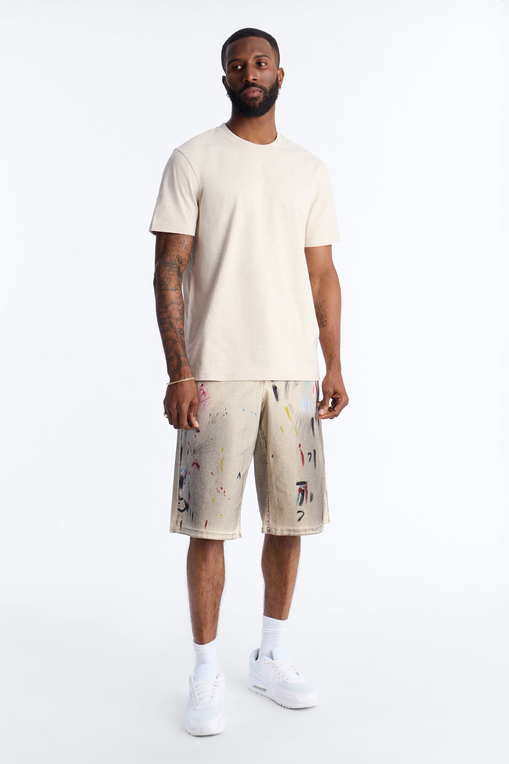 Essential Short Sleeve Crew Tee - Oatmeal