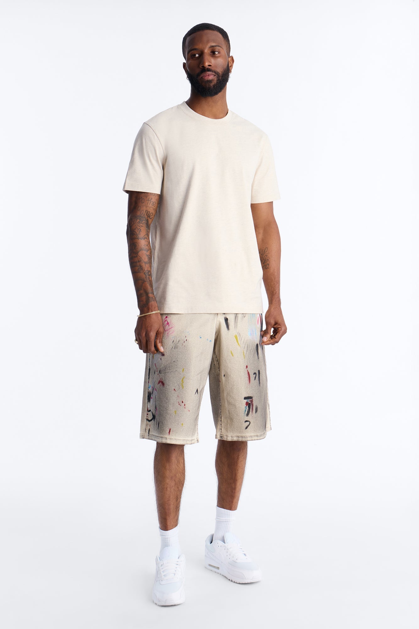Essential Short Sleeve Crew Tee - Oatmeal
