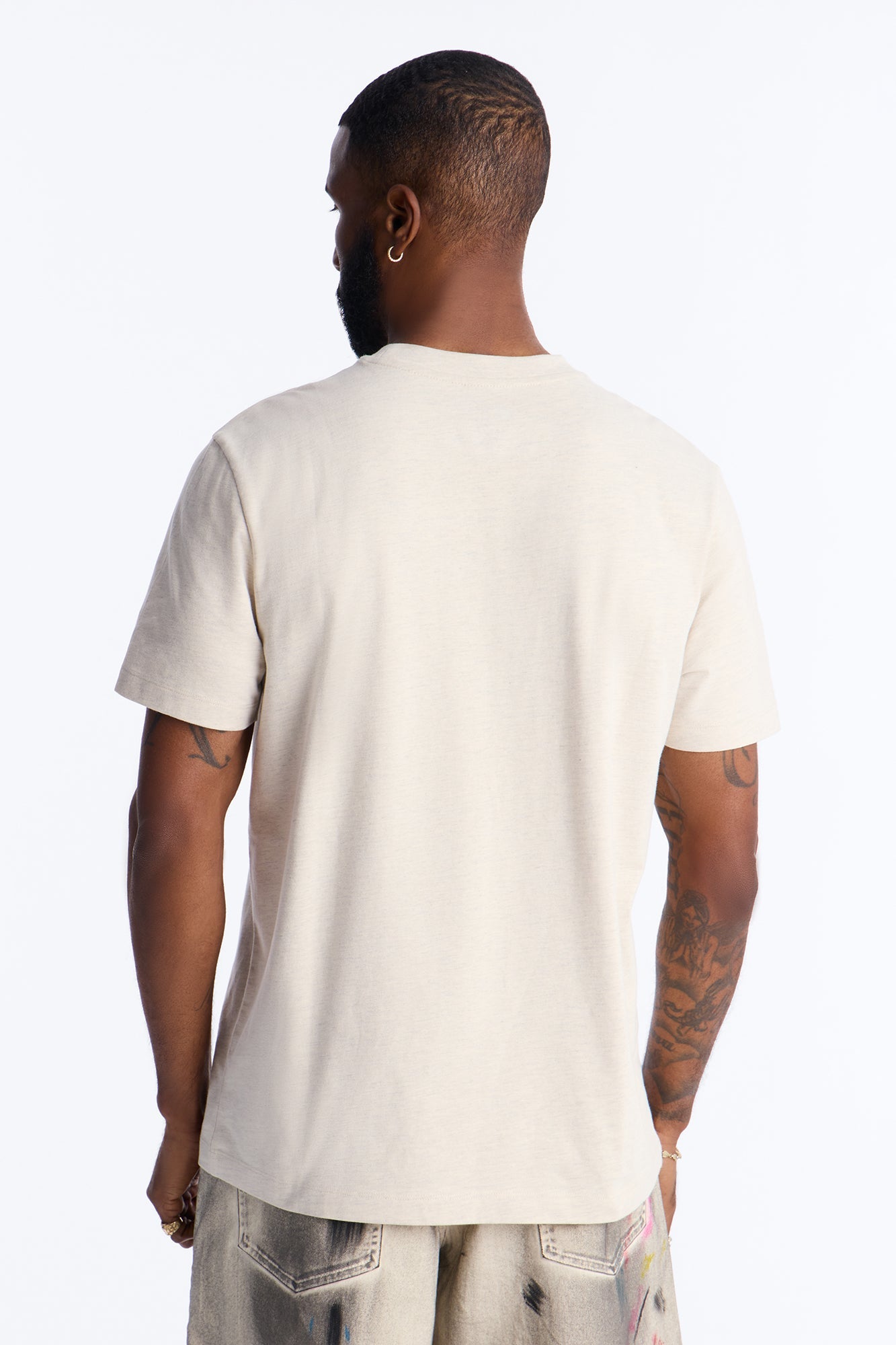 Essential Short Sleeve Crew Tee - Oatmeal