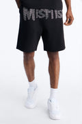 MIsfits Rhinestone Relaxed Sweatshorts - Black