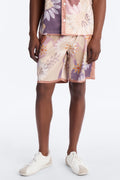 Relaxed Palm Bloom Short - Pink