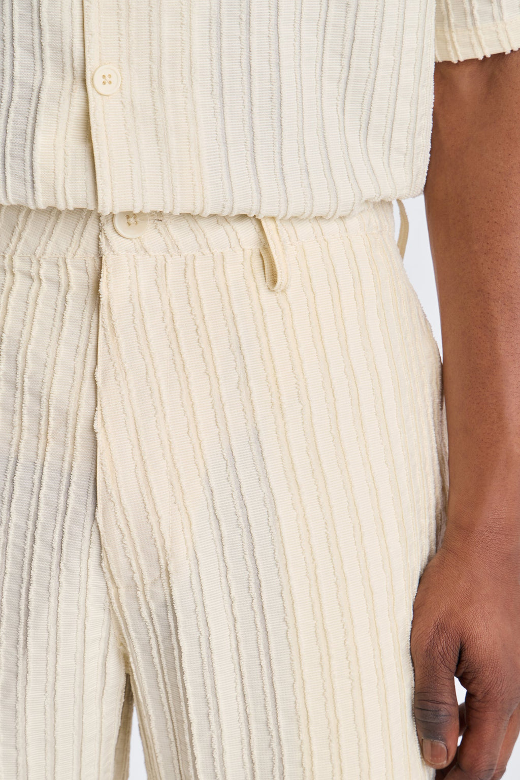 Straight Flare Aegean Pant - Cream