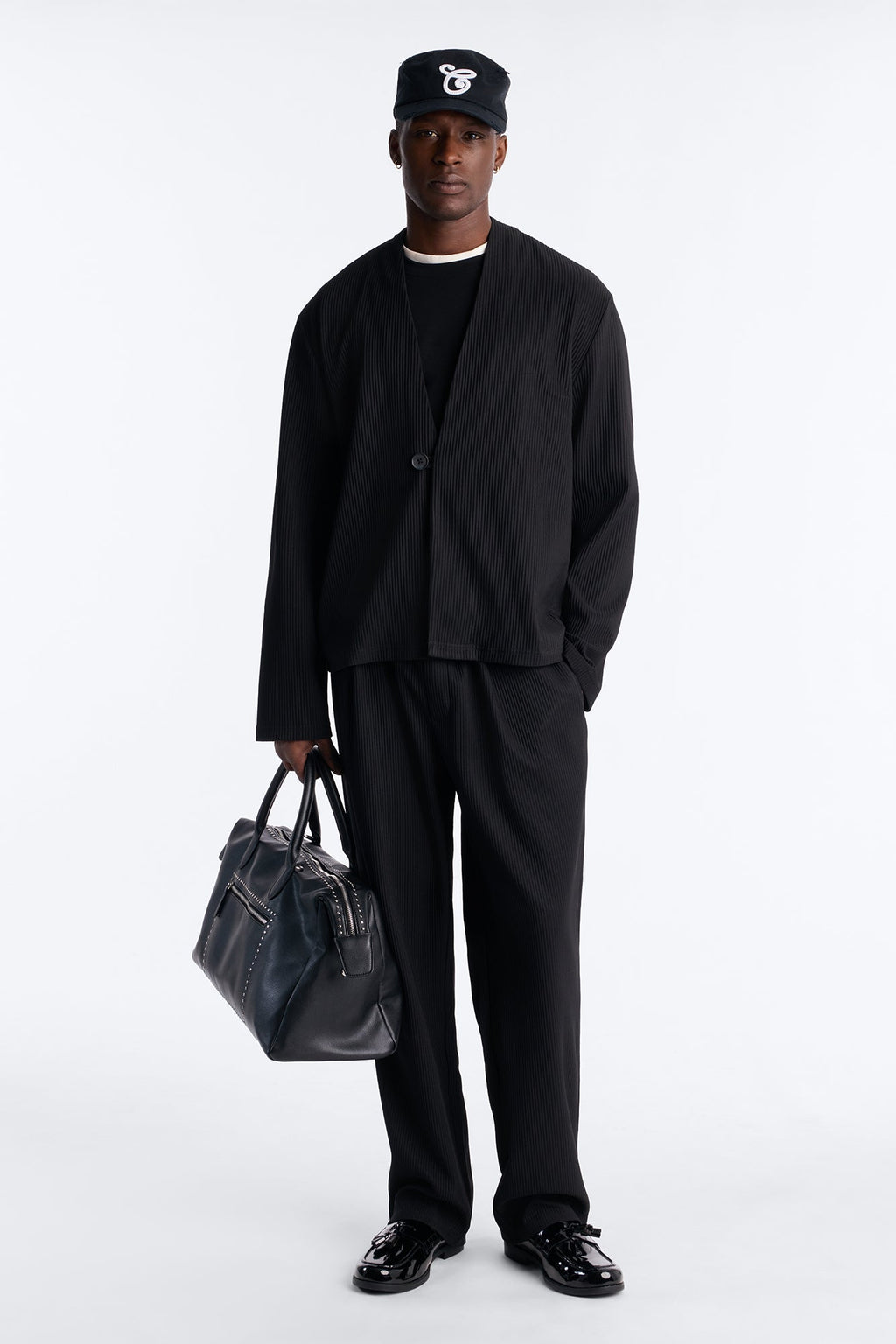 Show Up Shawl Collar Blazer - Black