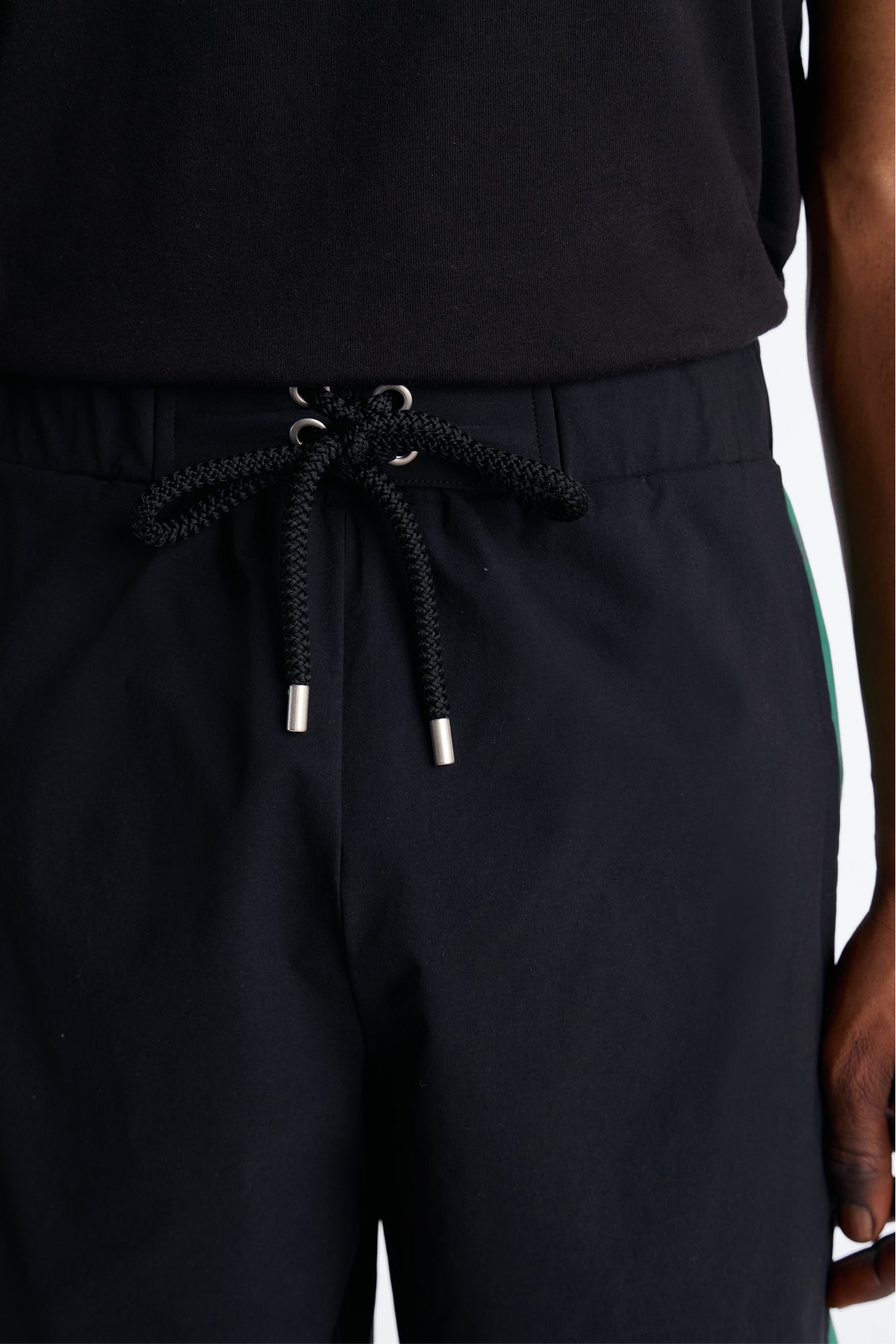 Everyday Stretch Paneled Boardshorts 9″ - Black/Green