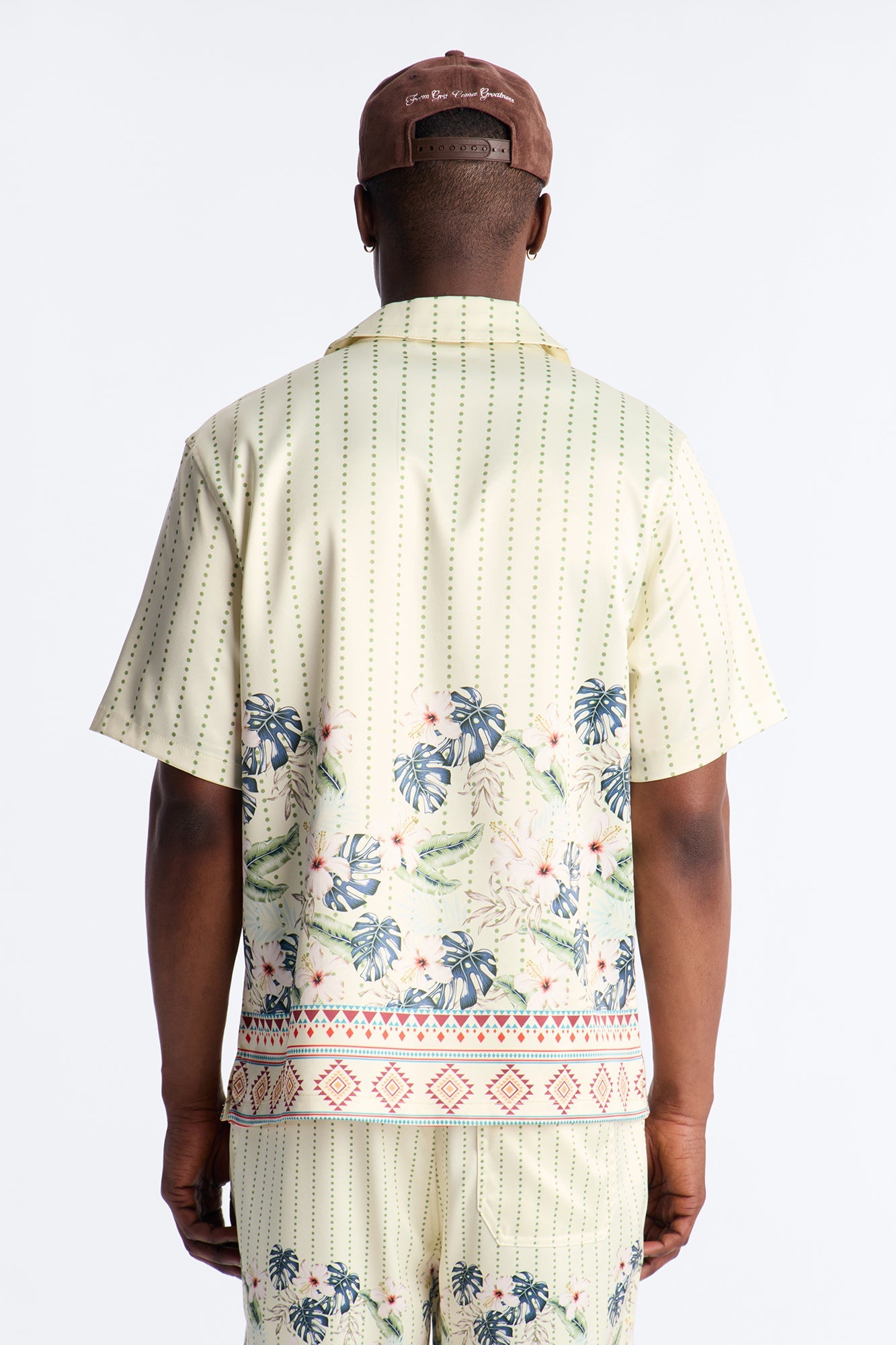 Catalina Island Cuban Collar Button Up Shirt - Yellow