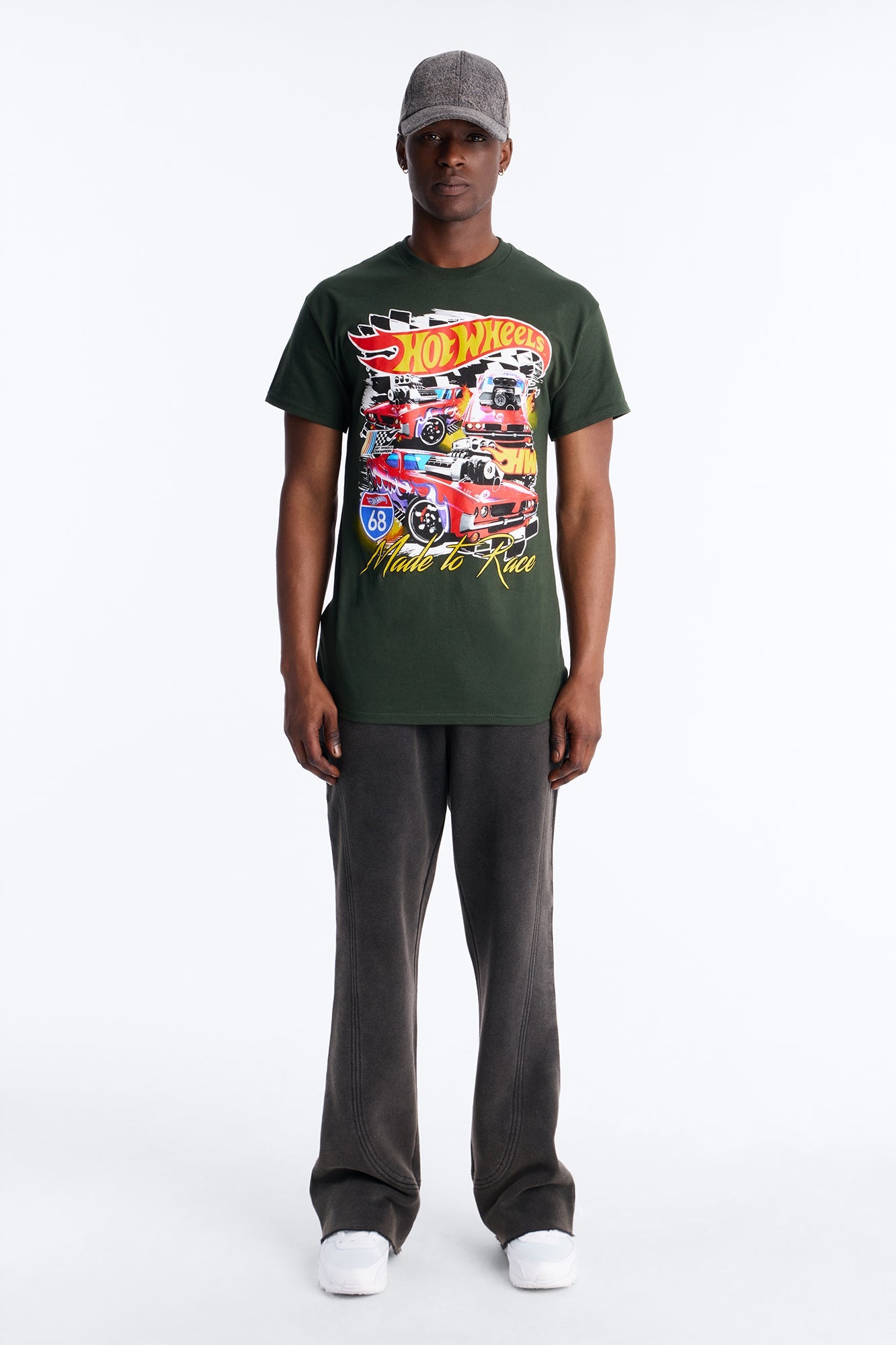 Hot Wheels Made To Race Short Sleeve Tee - Hunter Green