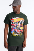 Hot Wheels Made To Race Short Sleeve Tee - Hunter Green