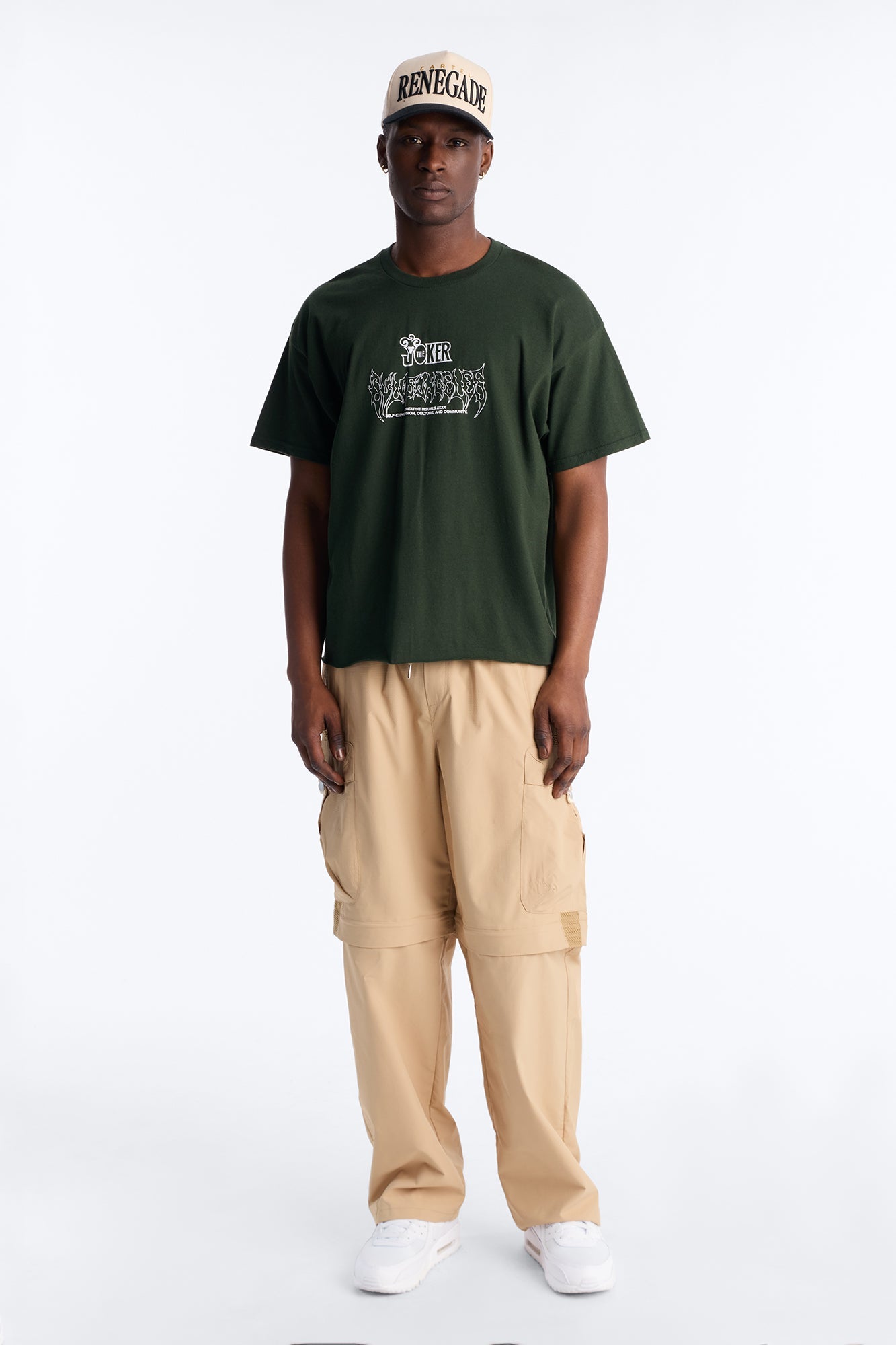 The Joker Beautiful Chaos Boxy Short Sleeve Tee - Green