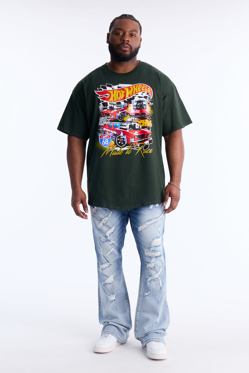 Hot Wheels Made To Race Short Sleeve Tee - Hunter Green