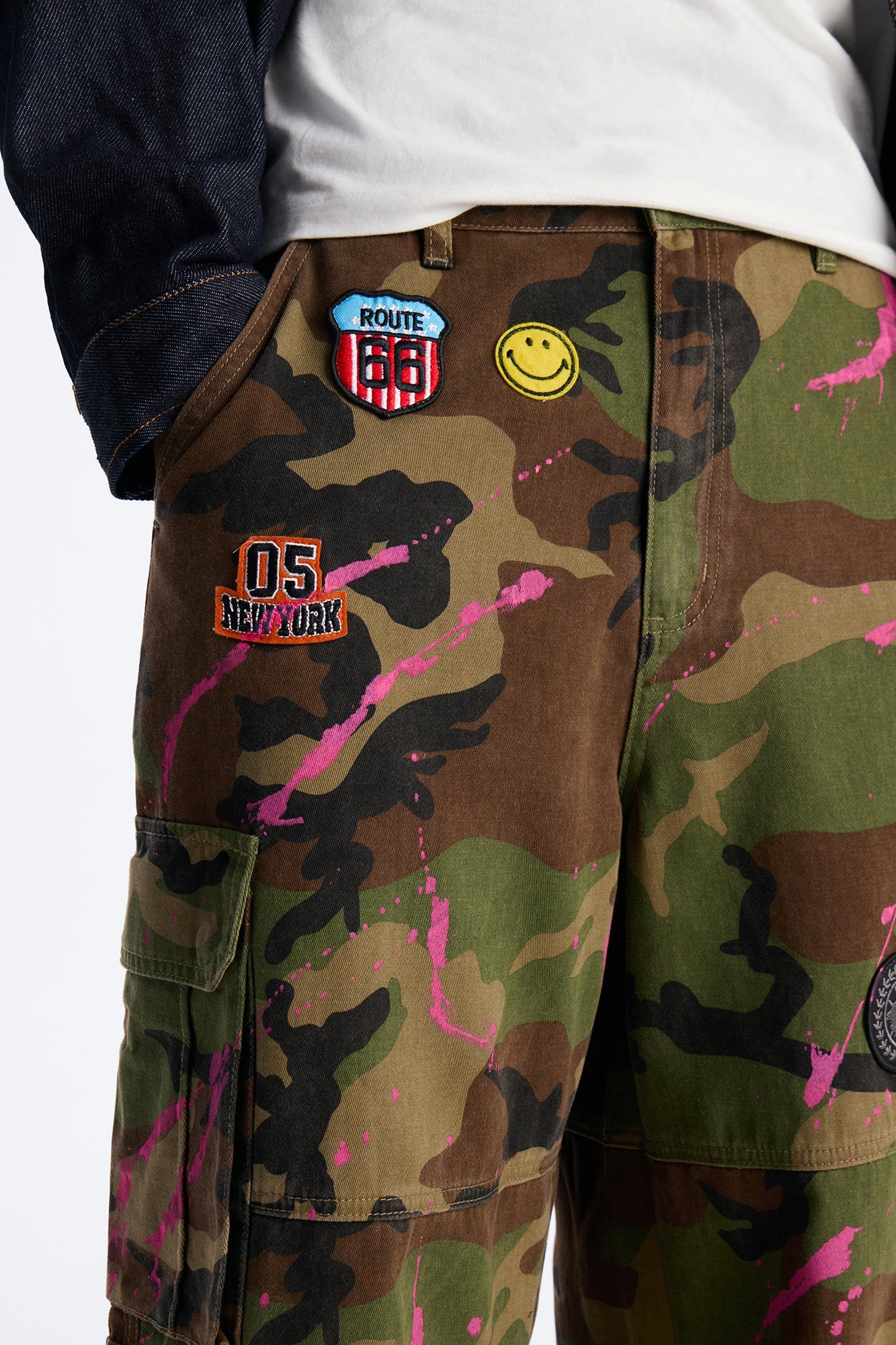 Baggy Art Collide Short - Camouflage