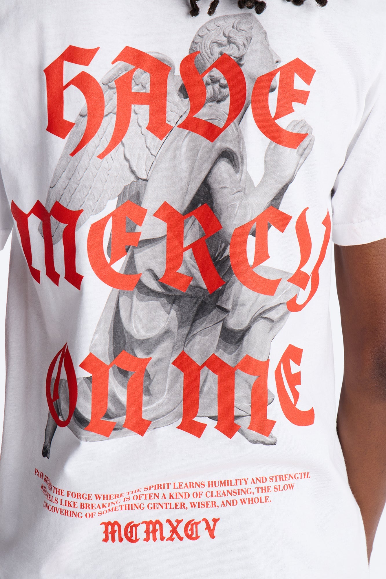 Pray For Me Angels Short Sleeve Tee - White