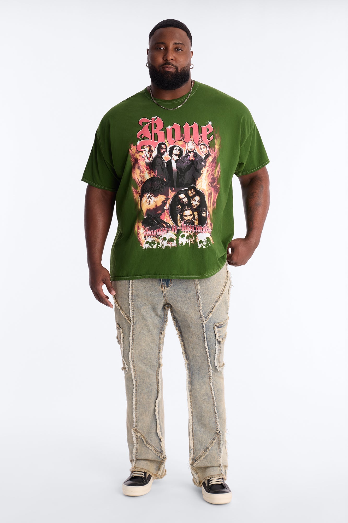 Bone Thugs N Harmony The Crossroads Vintage Short Sleeve Tee - Hunter Green