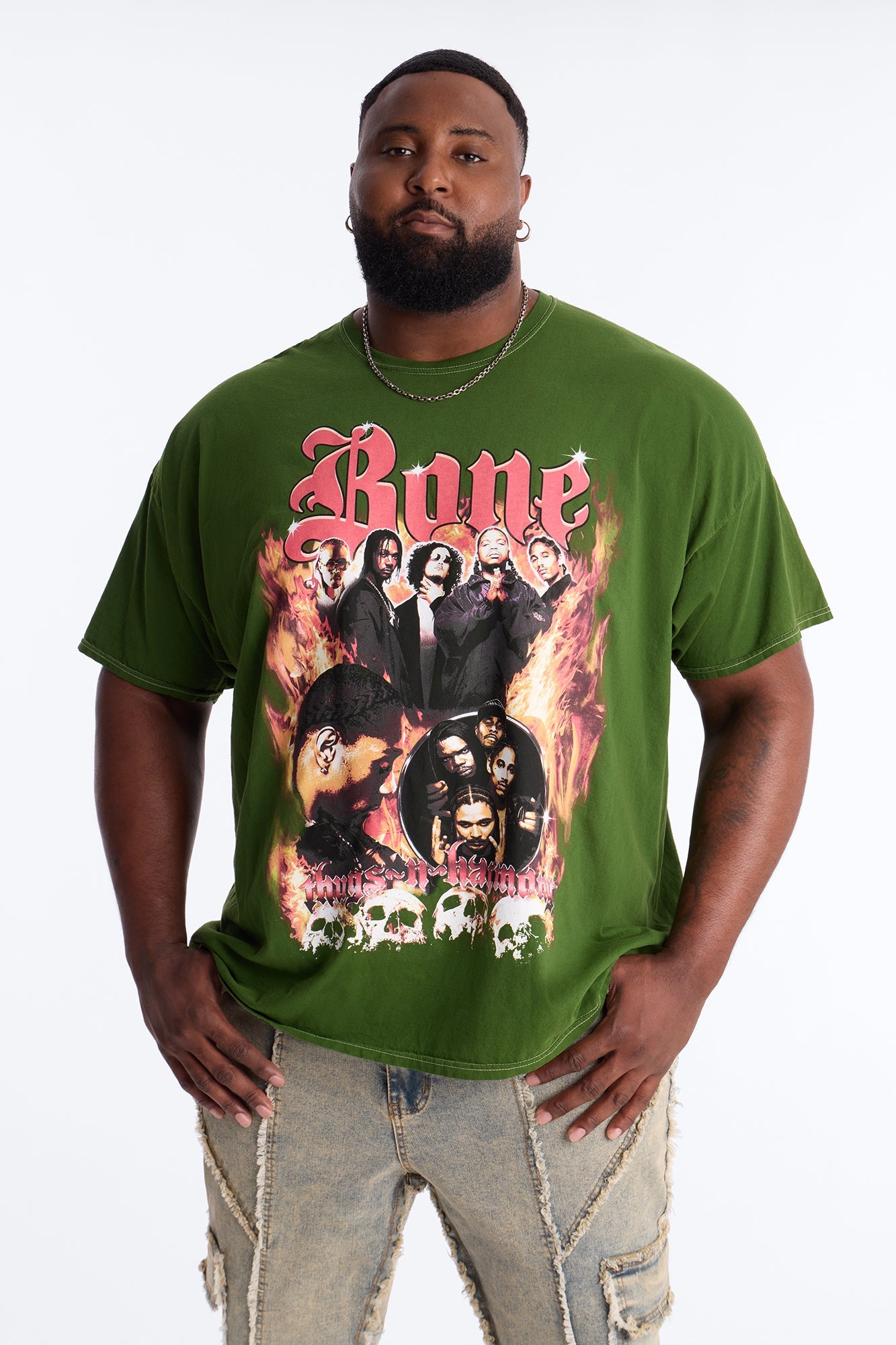 Bone Thugs N Harmony The Crossroads Vintage Short Sleeve Tee - Hunter Green