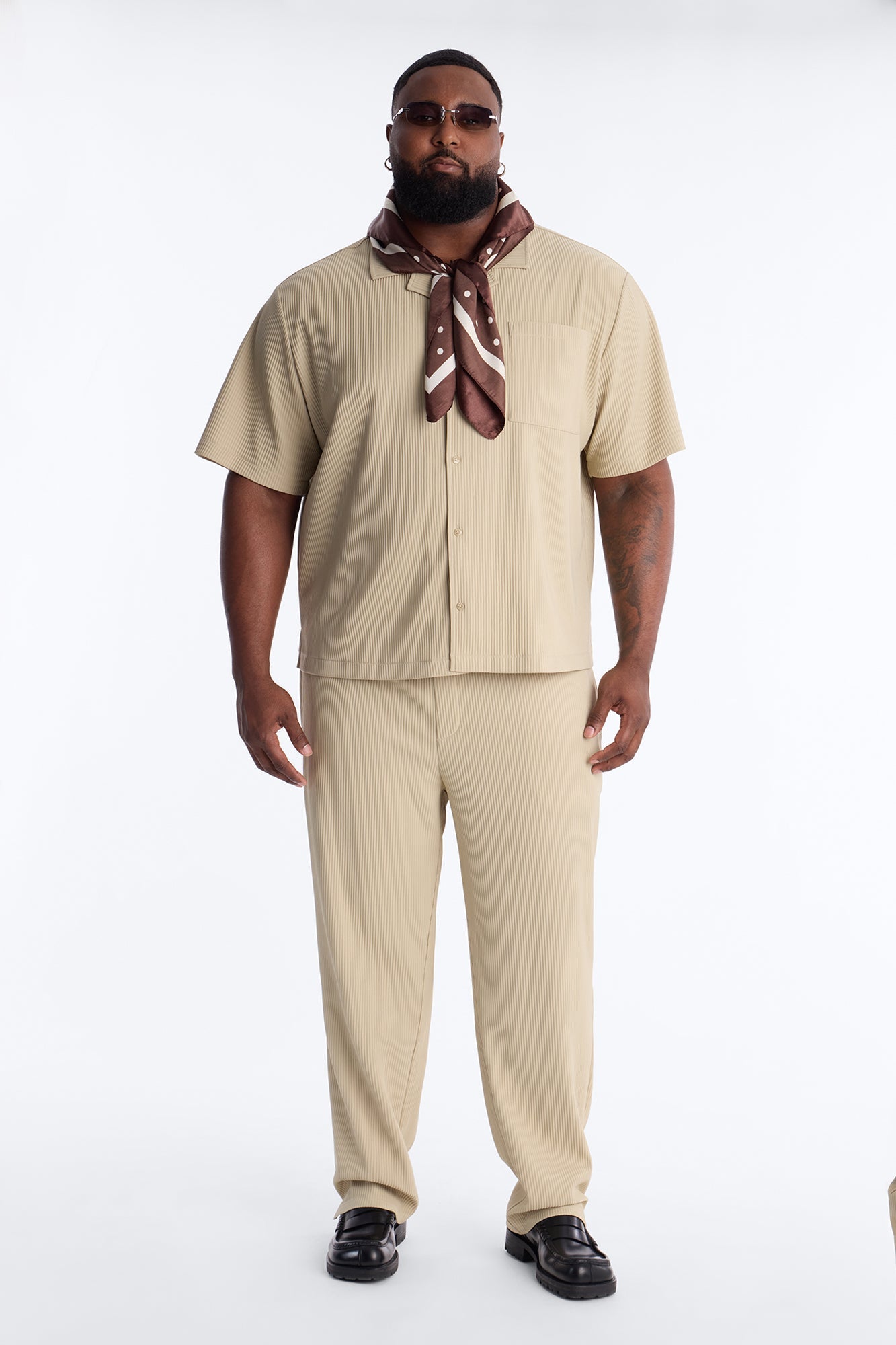 Show Up Slim Slit Pants - Stone