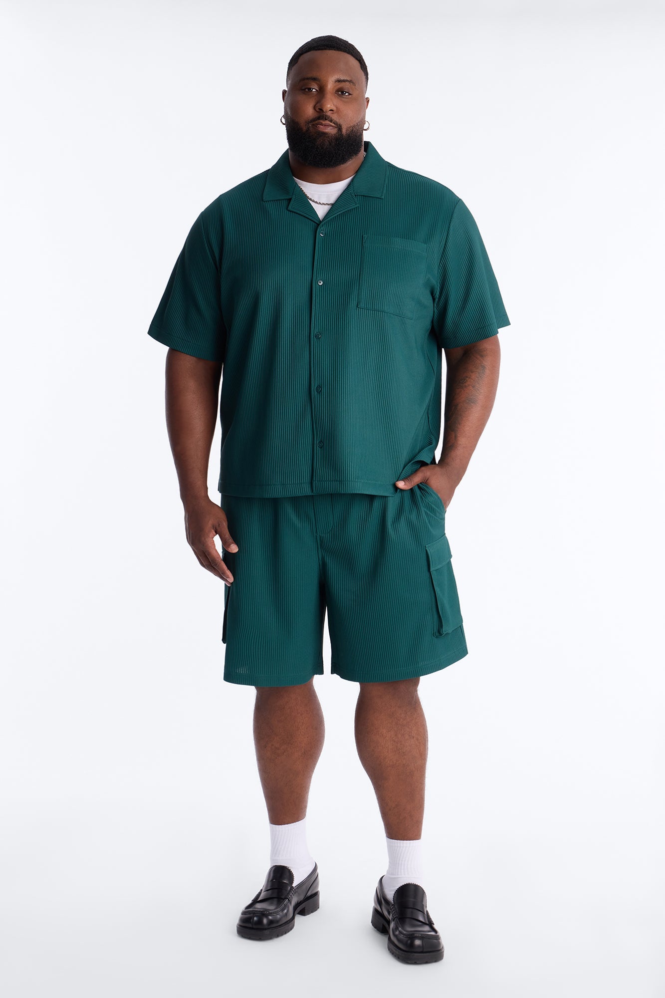 Show Up Relaxed Cargo Short - Teal