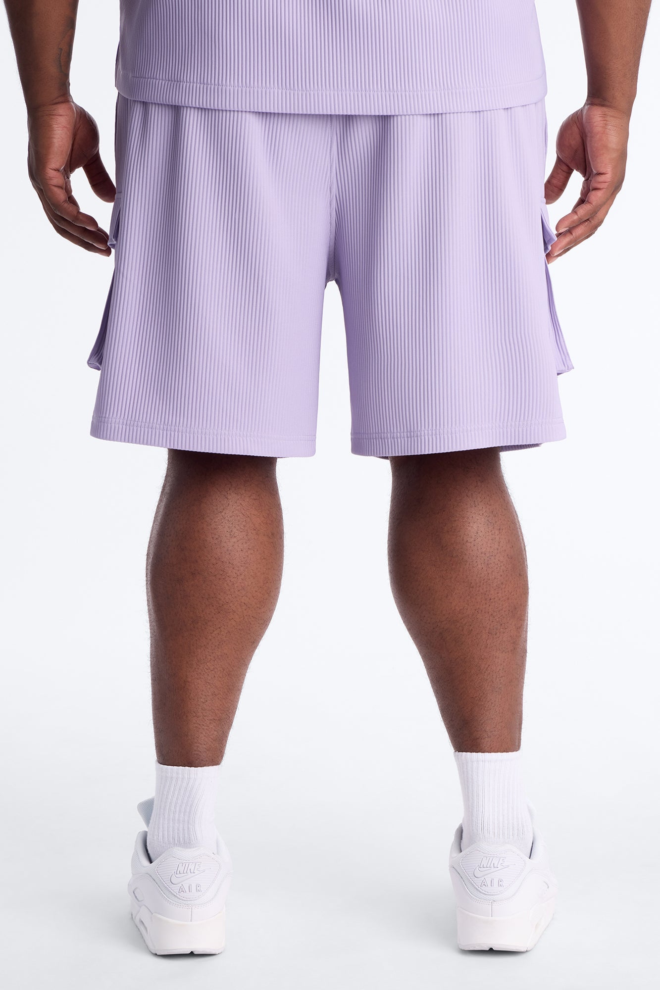 Show Up Relaxed Cargo Short - Lavender