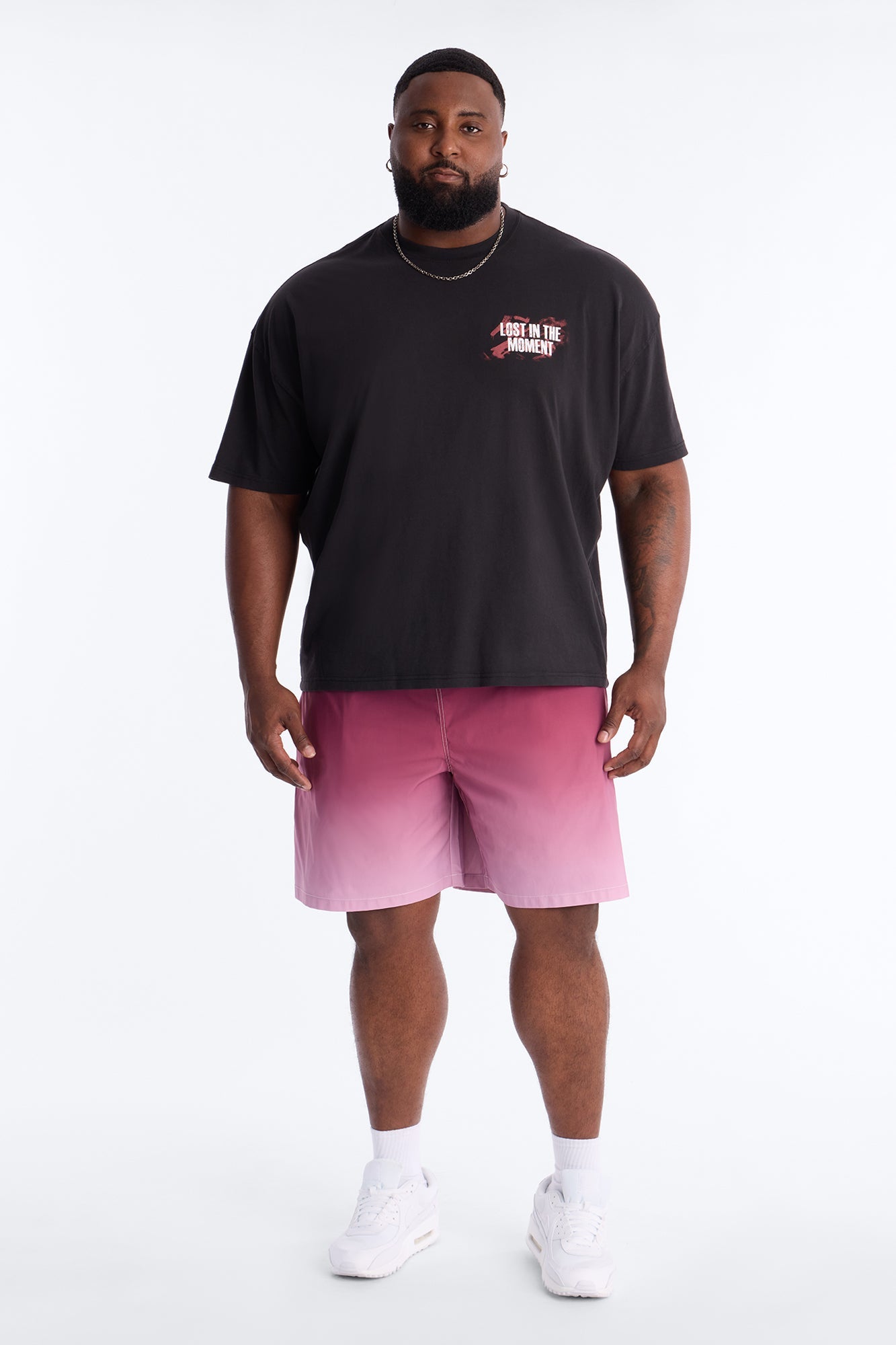 Lost In The Moment Oversized Short Sleeve Tee - Black Wash