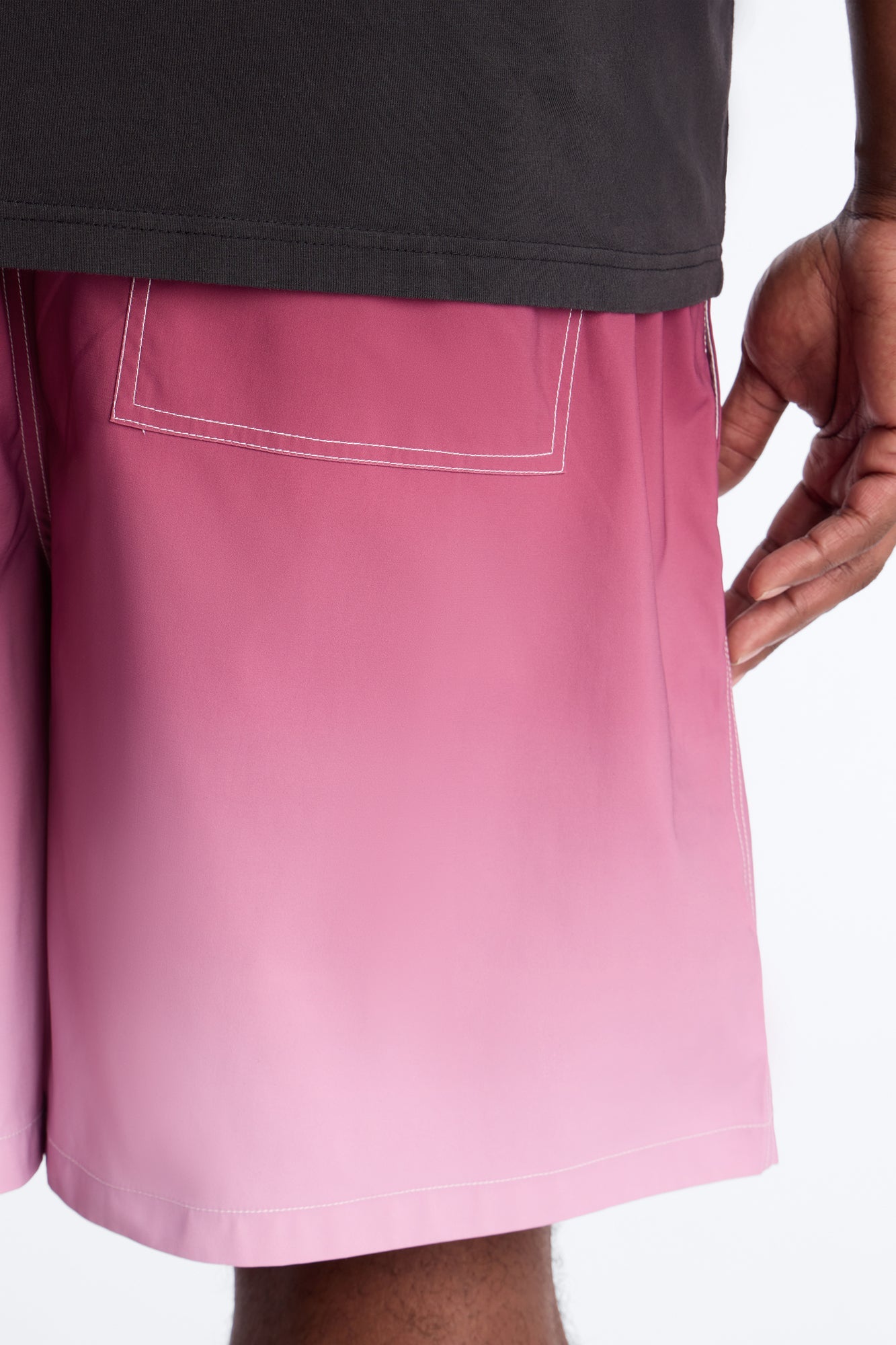 Relaxed Fade Away Ombre Short - Purple